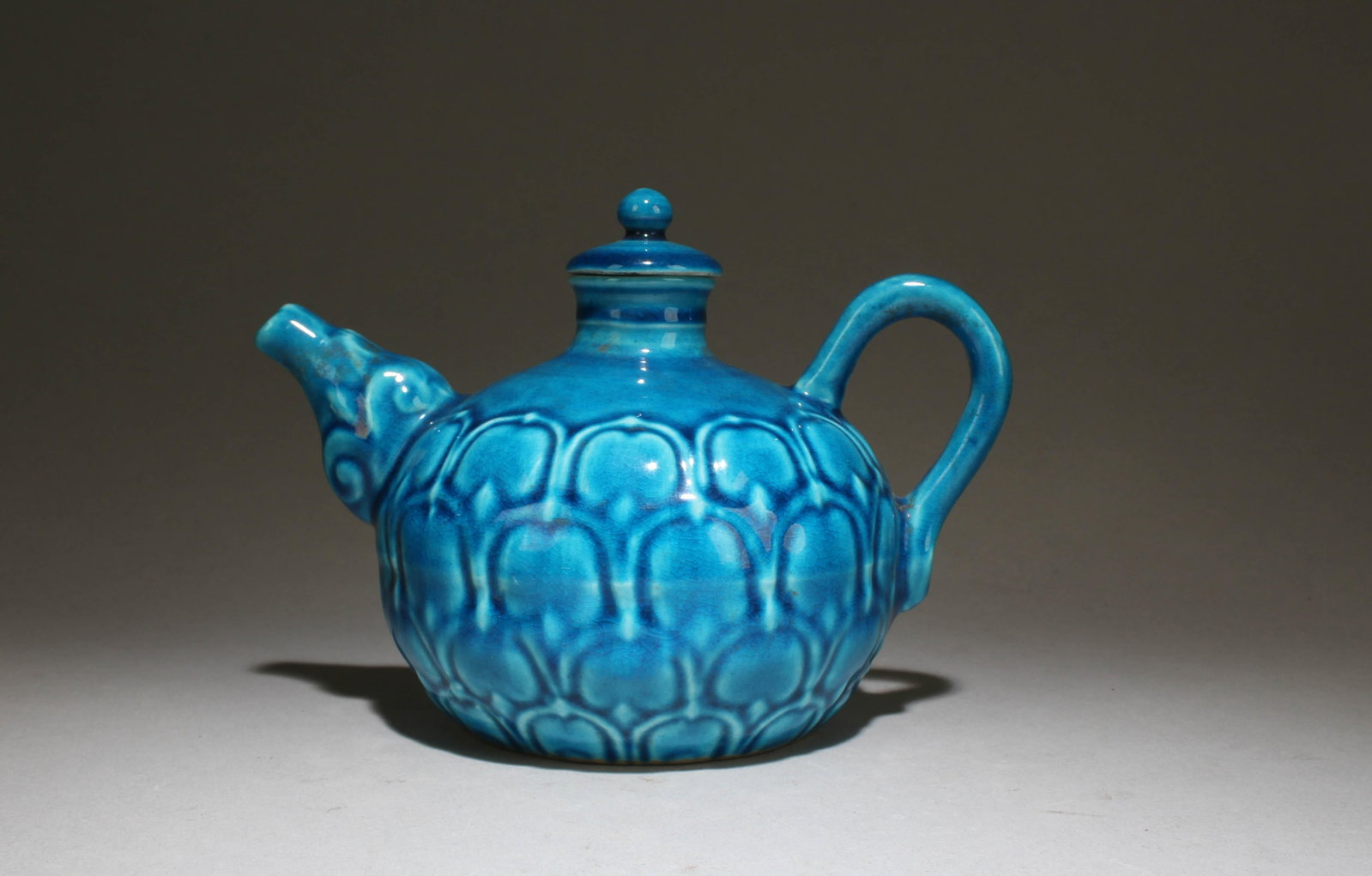 A Blue Glazed Teapot - 3