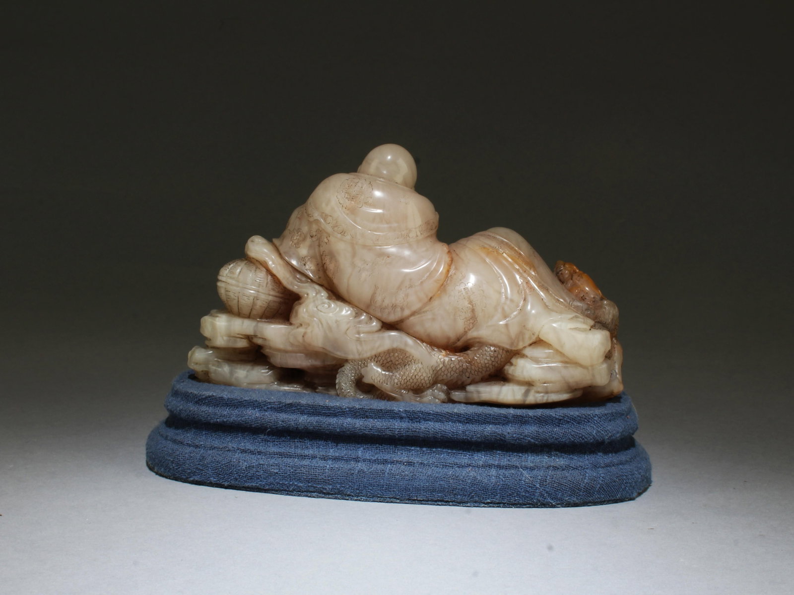 A Carved Soapstone Statue - 3
