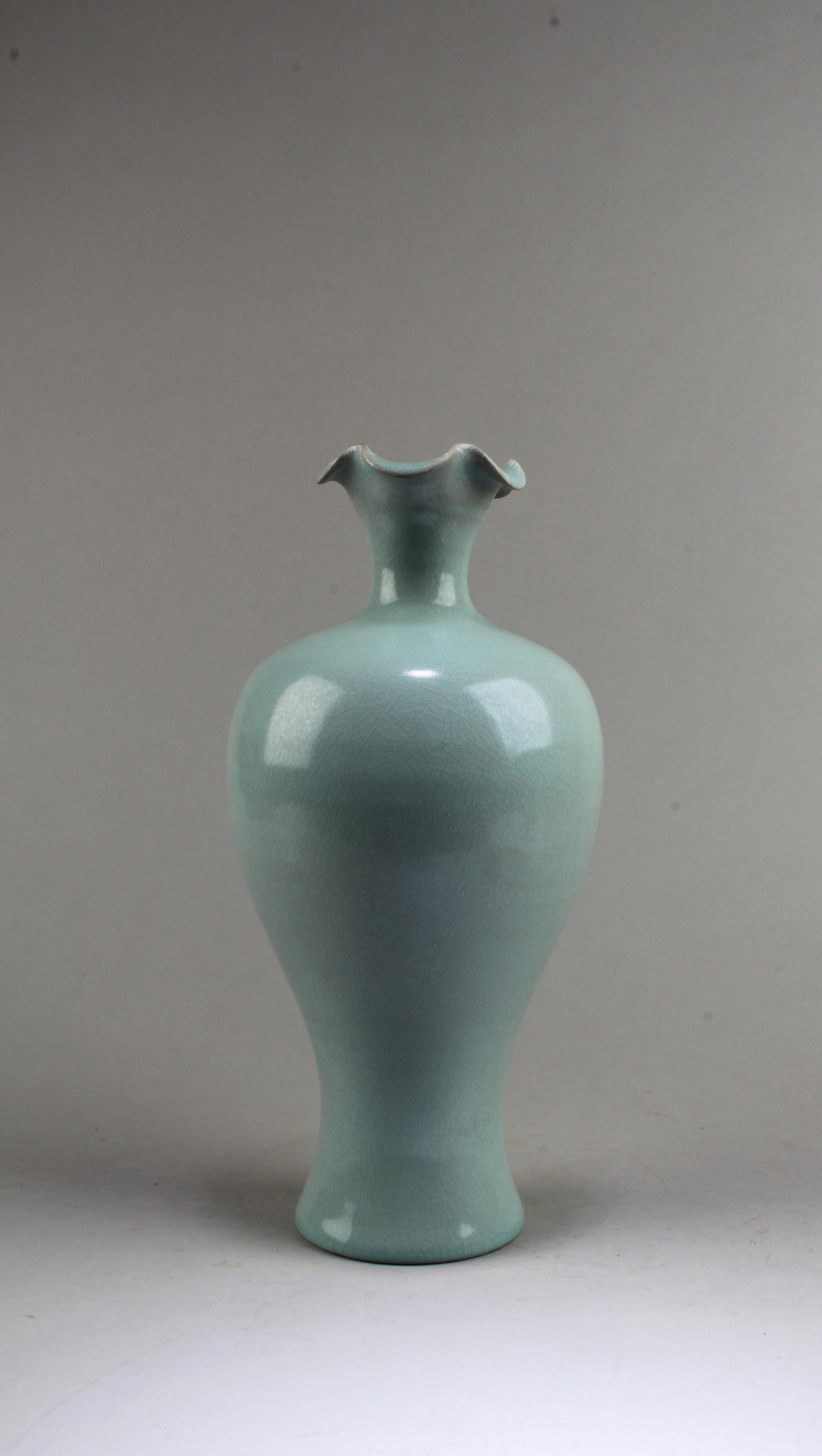 Chinese Ruyao Vase: Chinese Ruyao Vase. Height: 11"