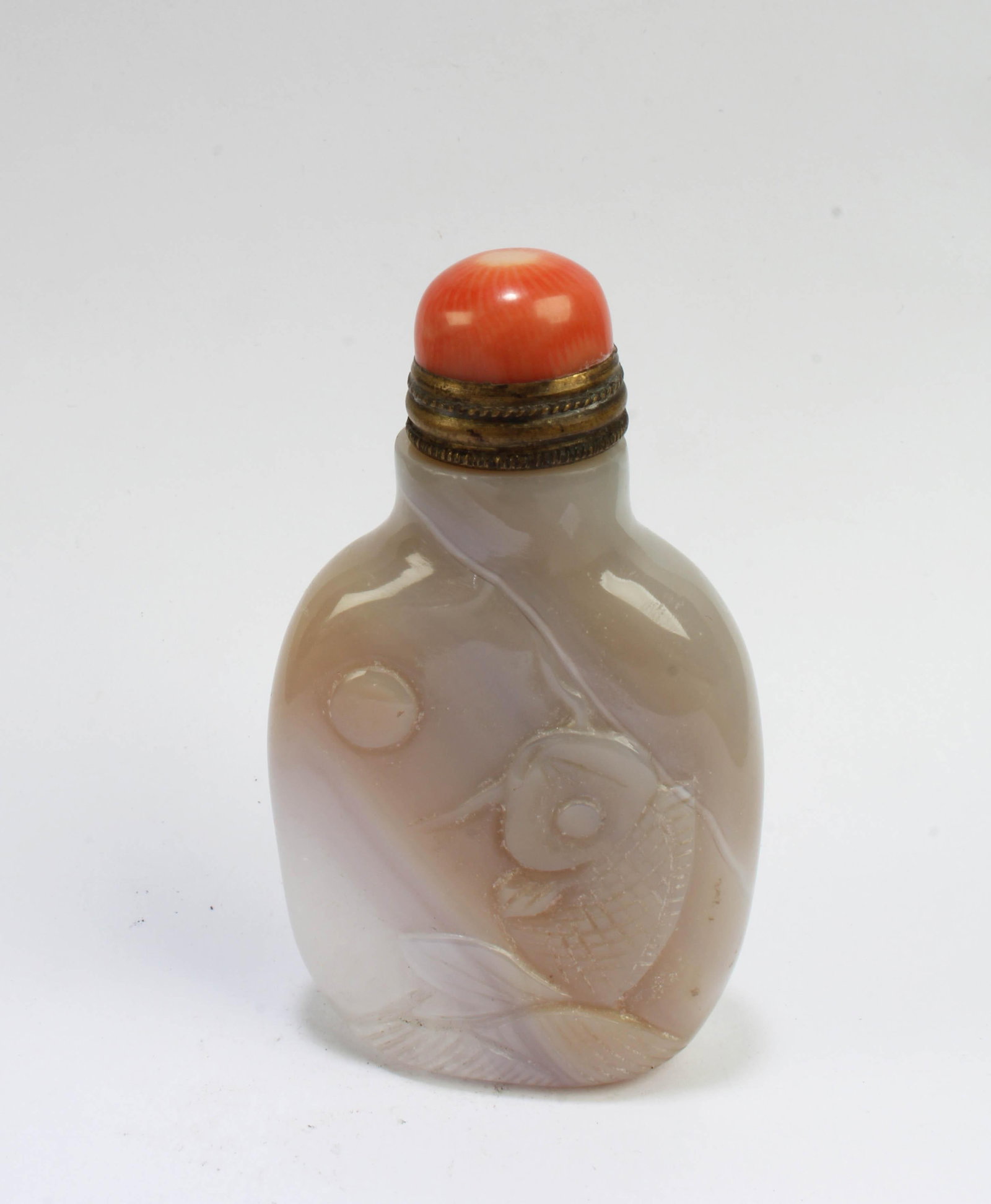 Chinese Agate Snuff Bottle - 2