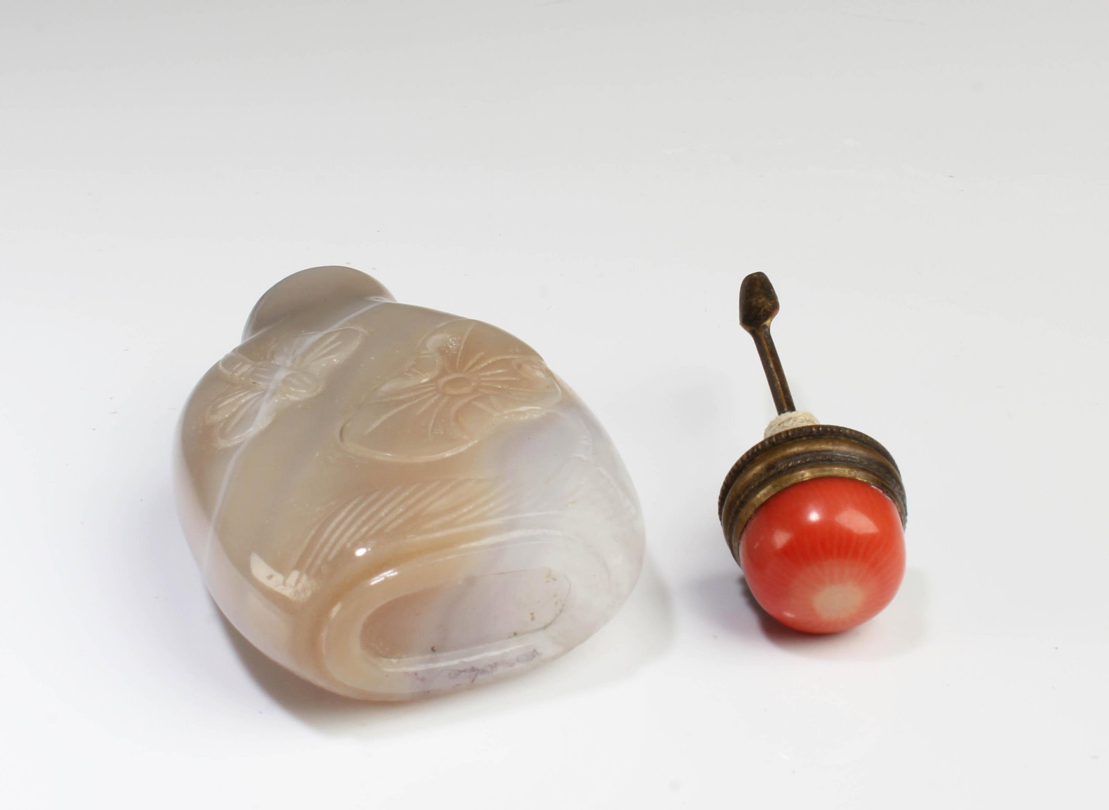 Chinese Agate Snuff Bottle - 4