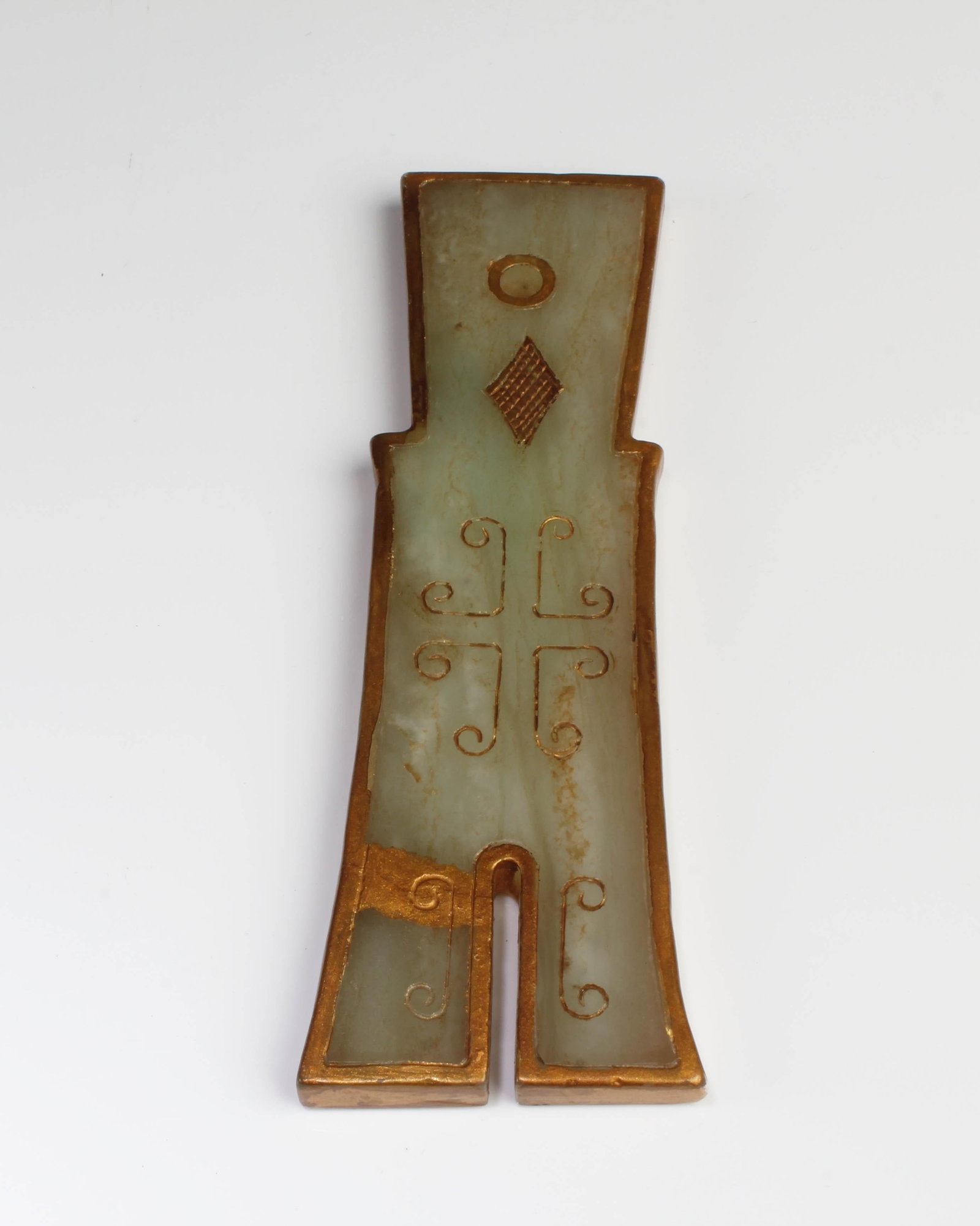 A Jade Ornament: A Jade Ornament. Height: 5.75"