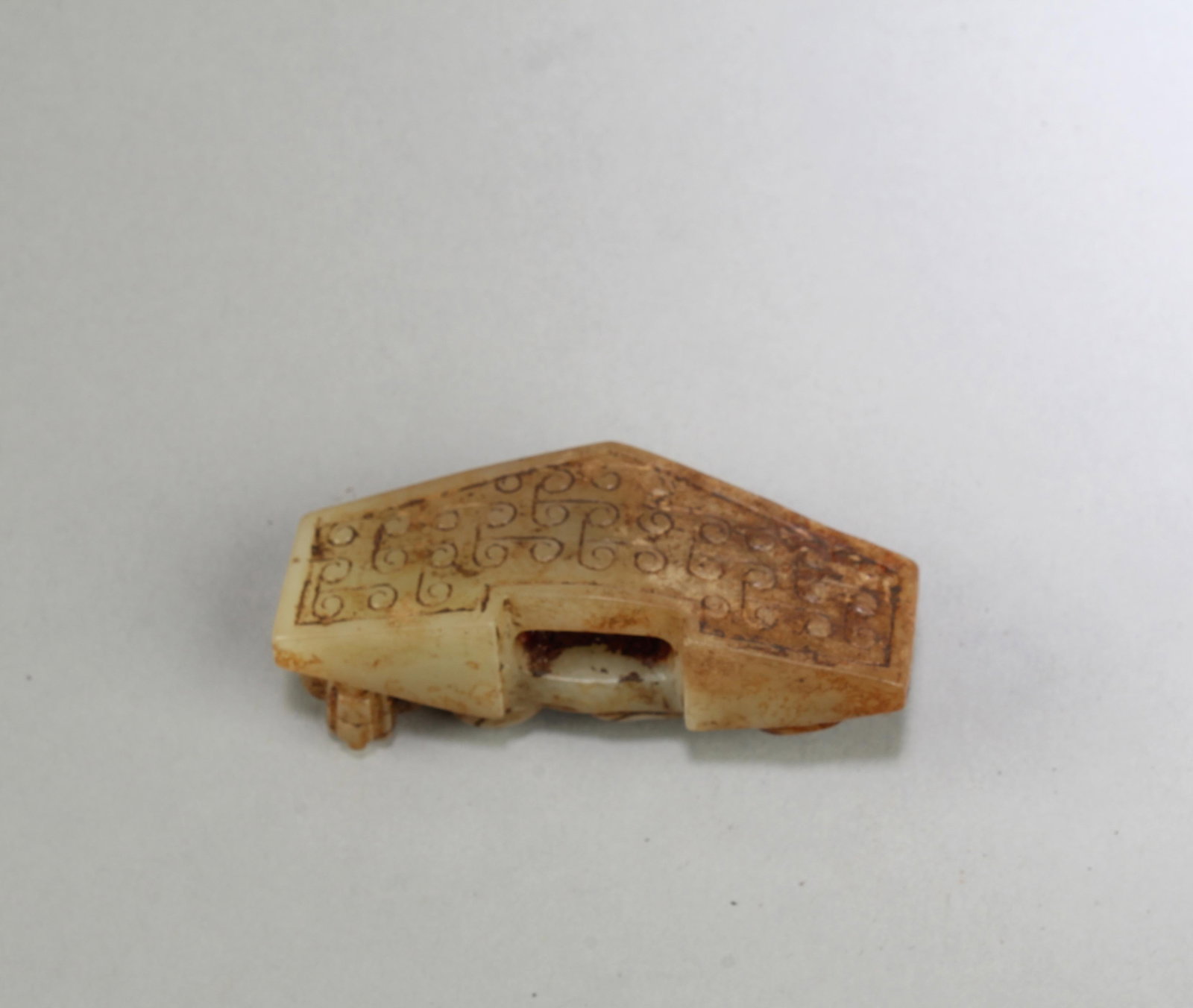 A Carved Jadestone Sword Guard - 3