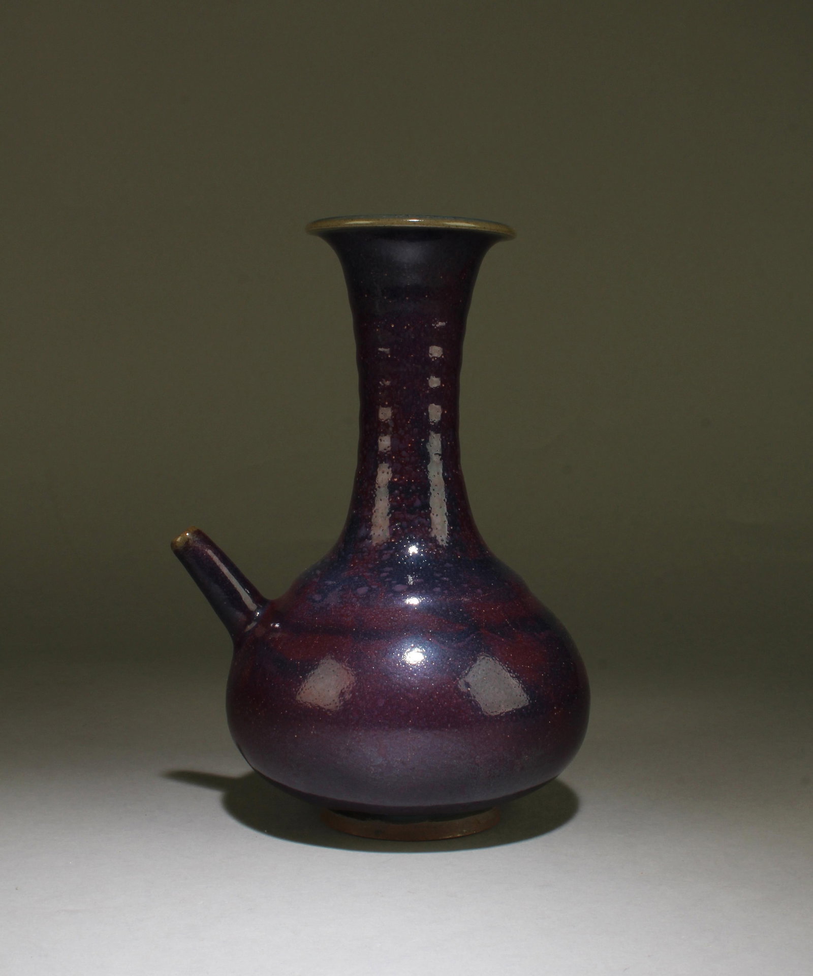 A Jun Ware Vase: A Jun Ware Vase. Height: 8"