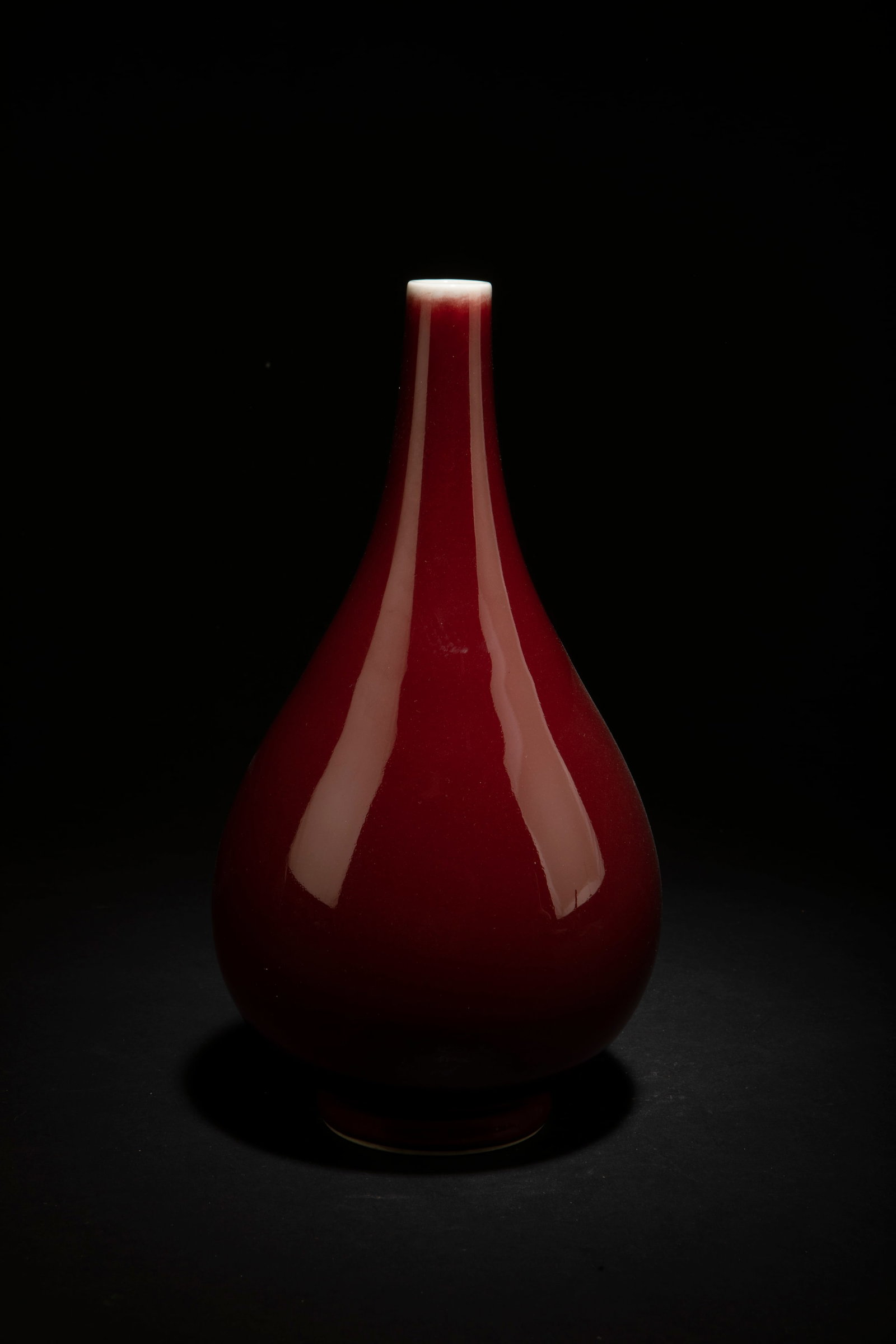 A Porcelain Vase: A Porcelain Vase. 'QianLong' mark at base. Height: 9.5"