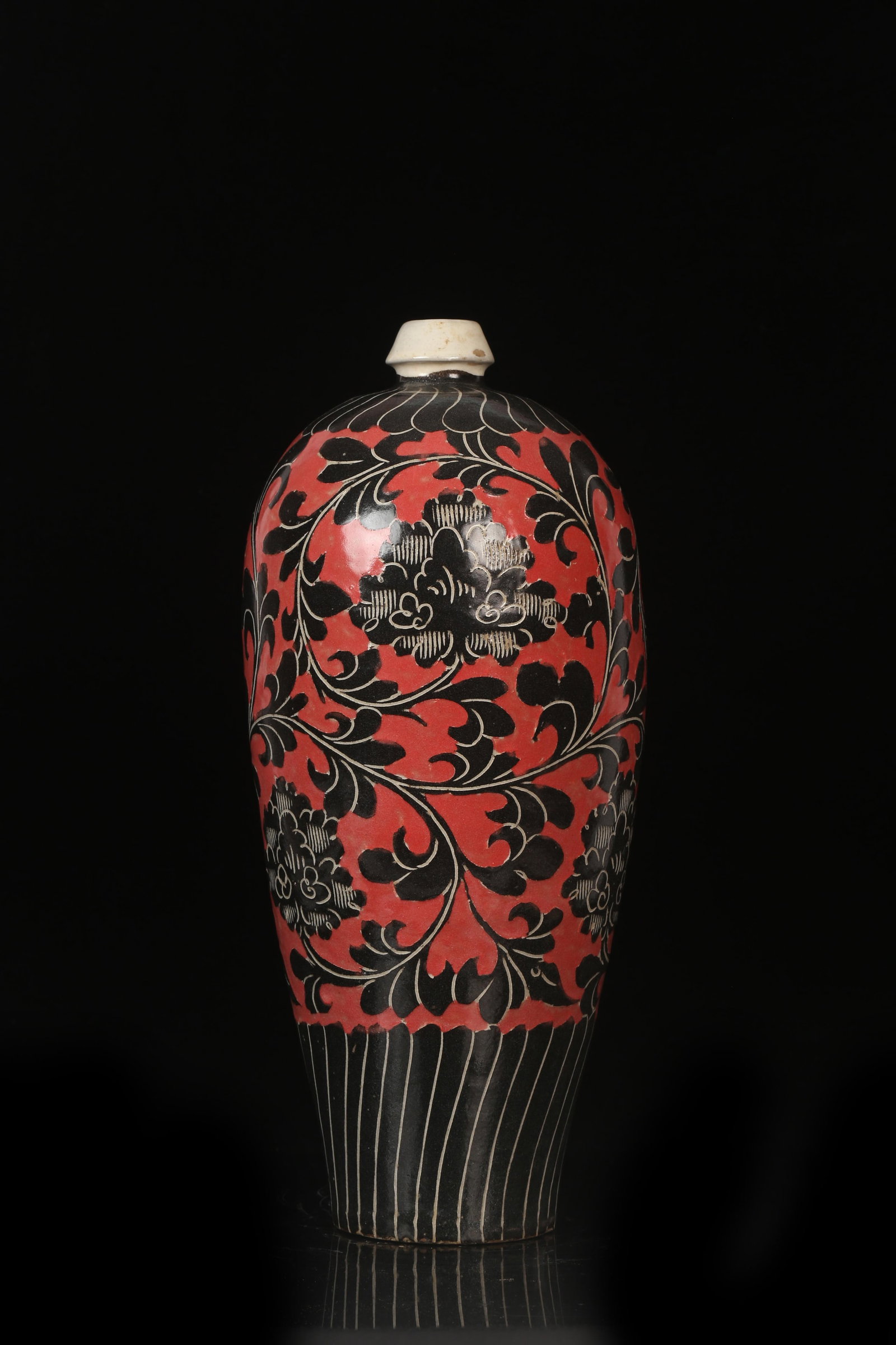 A Cizhou Meiping Vase: A Cizhou Meiping Vase. Height: 15.7in Diameter: 6.3in.