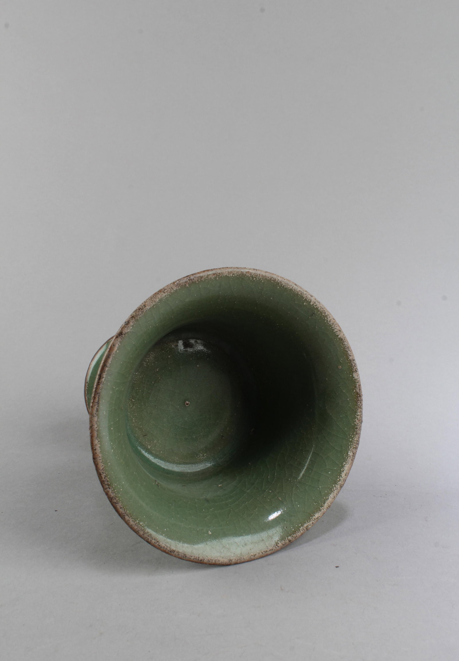 Chinese Celadon Stem Cup - 3