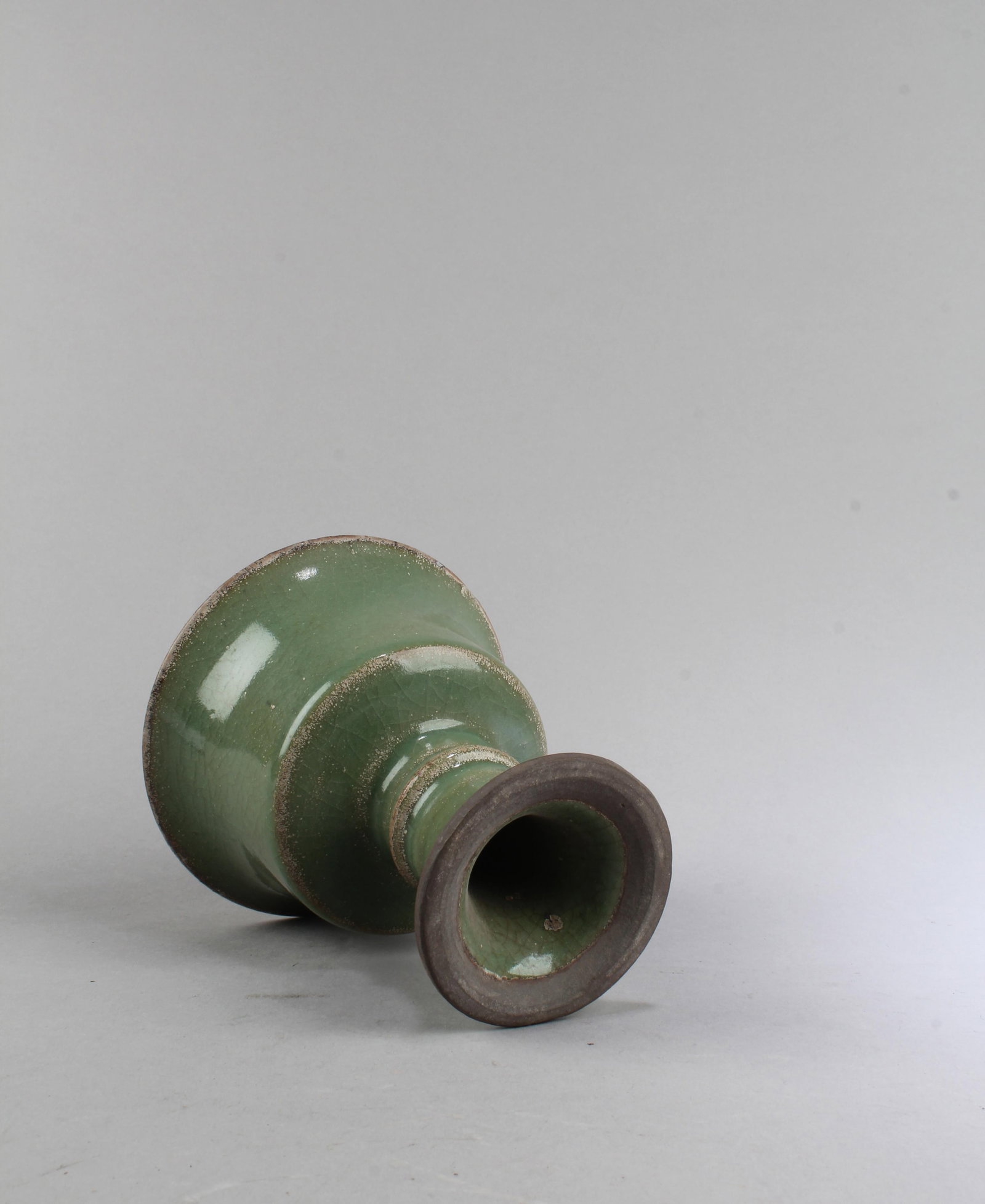 Chinese Celadon Stem Cup - 4