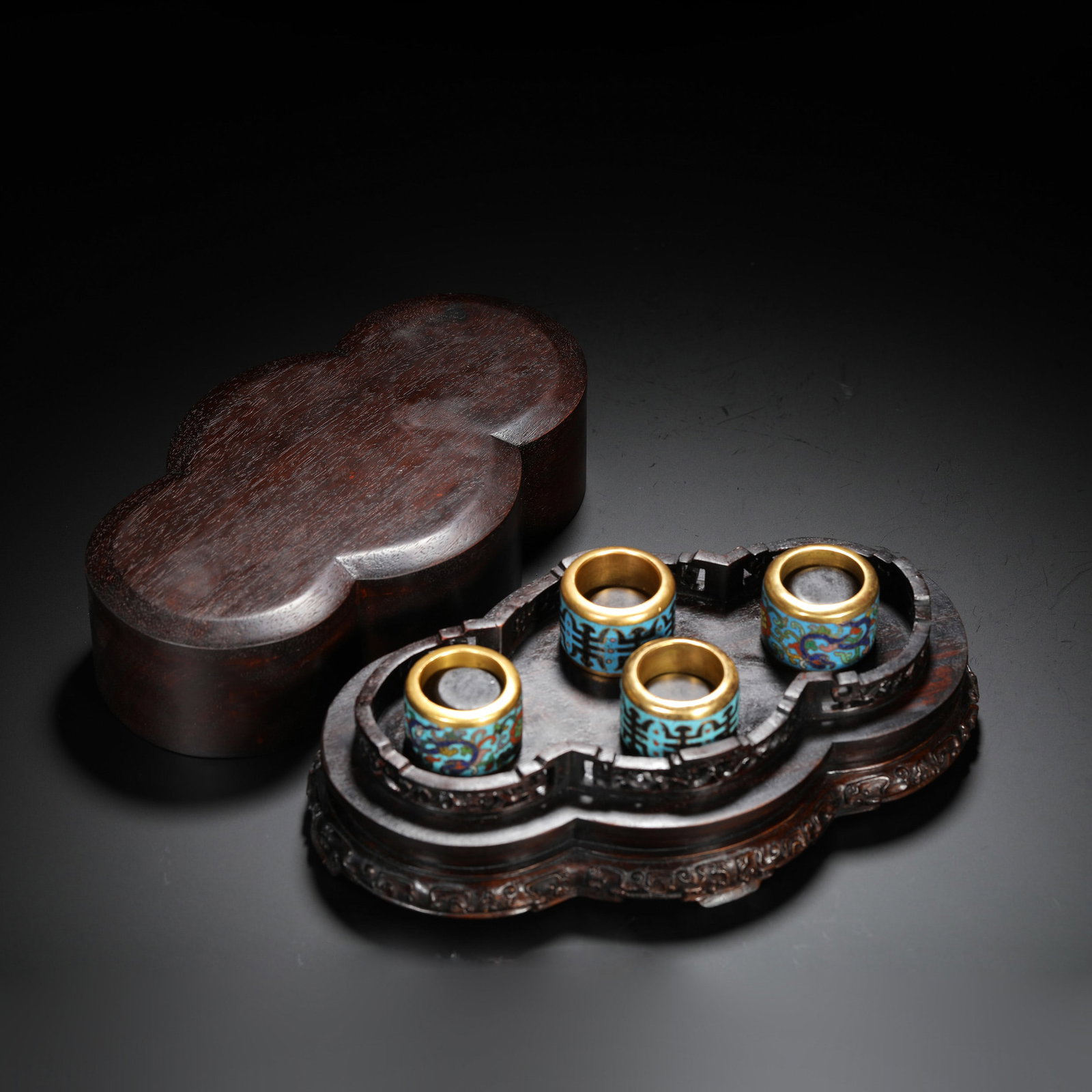 Cloisonné Enamel Archery Rings Group (1 of 9)