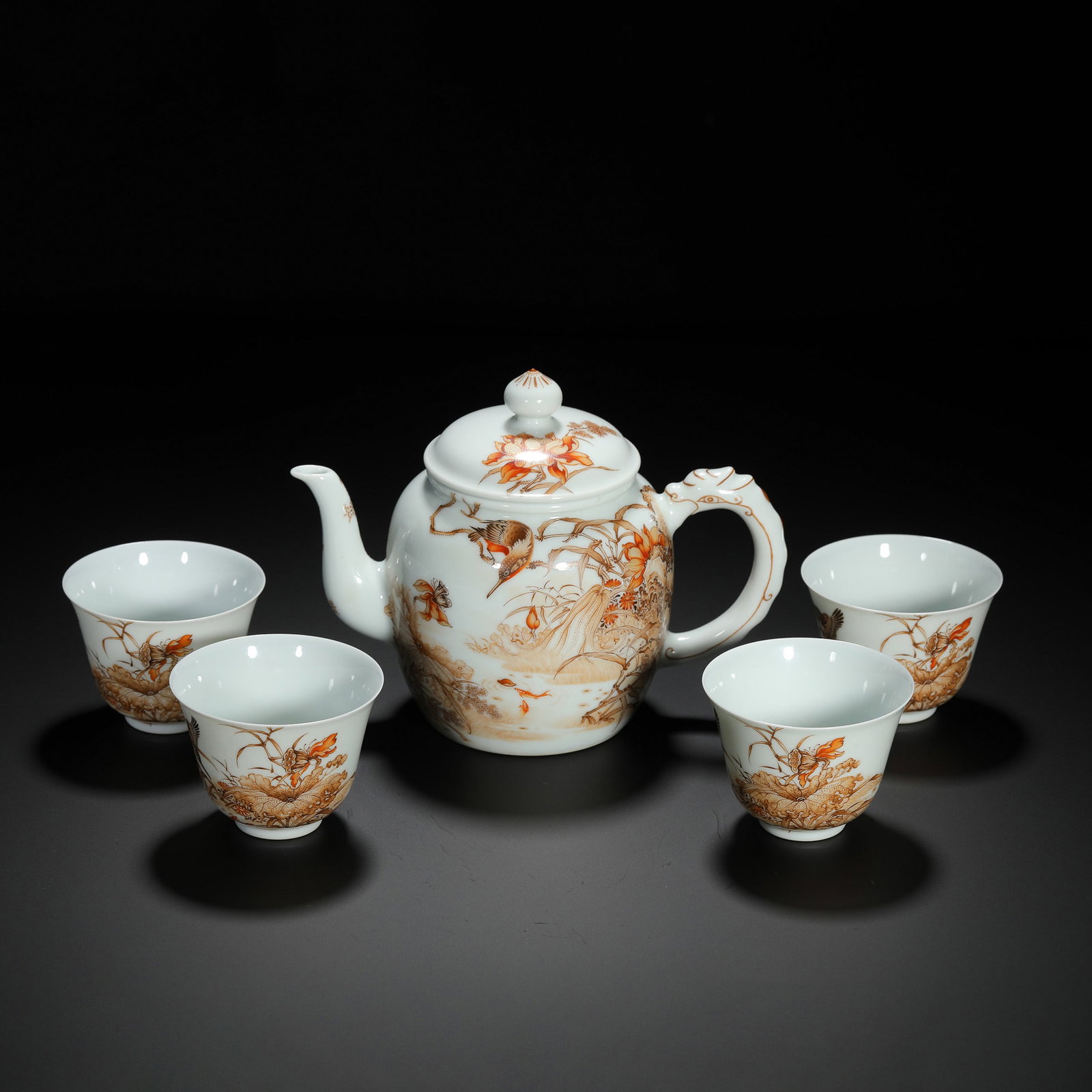 Iron-Red Tea Set (1 of 13)