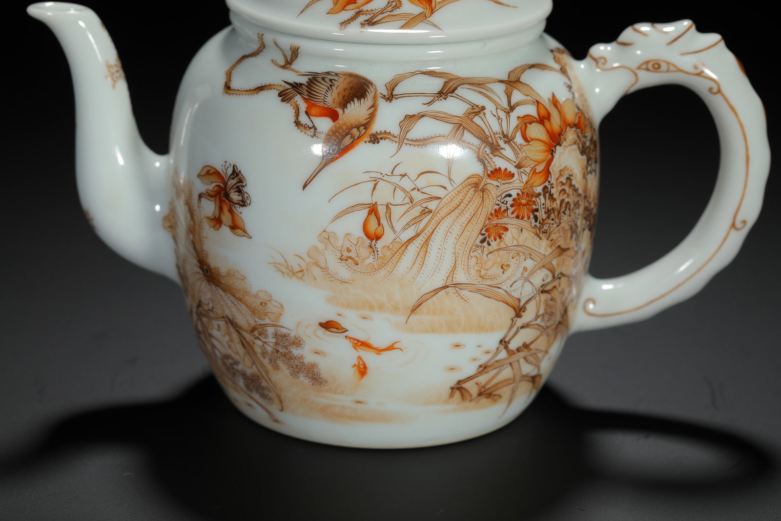 Iron-Red Tea Set - 4