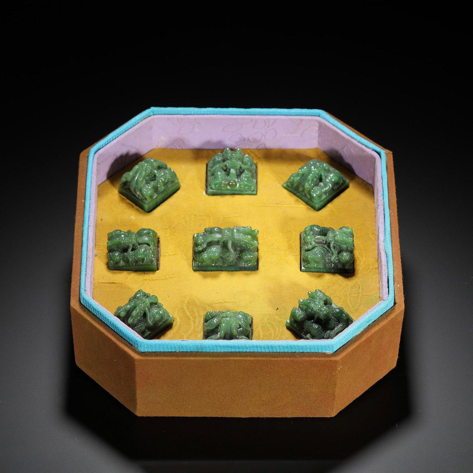 Celadon Jade Seals Group (1 of 12)