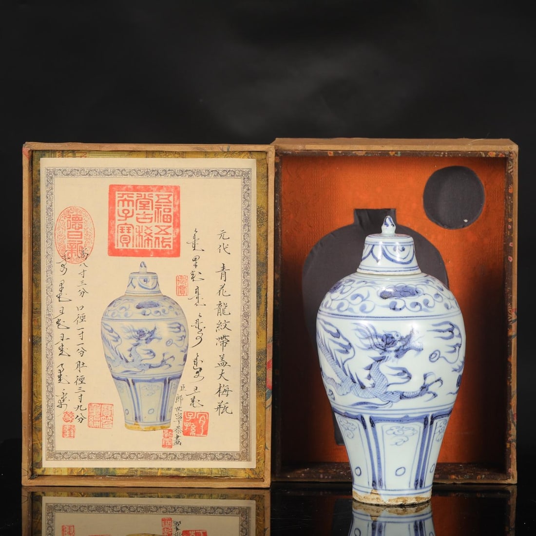 A Blue and White Meiping Vase (1 of 9)