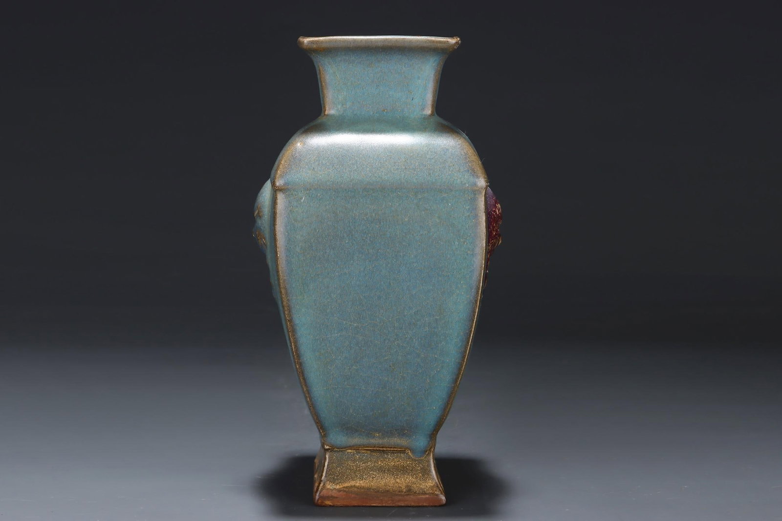 A Jun Ware Square Vase - 4