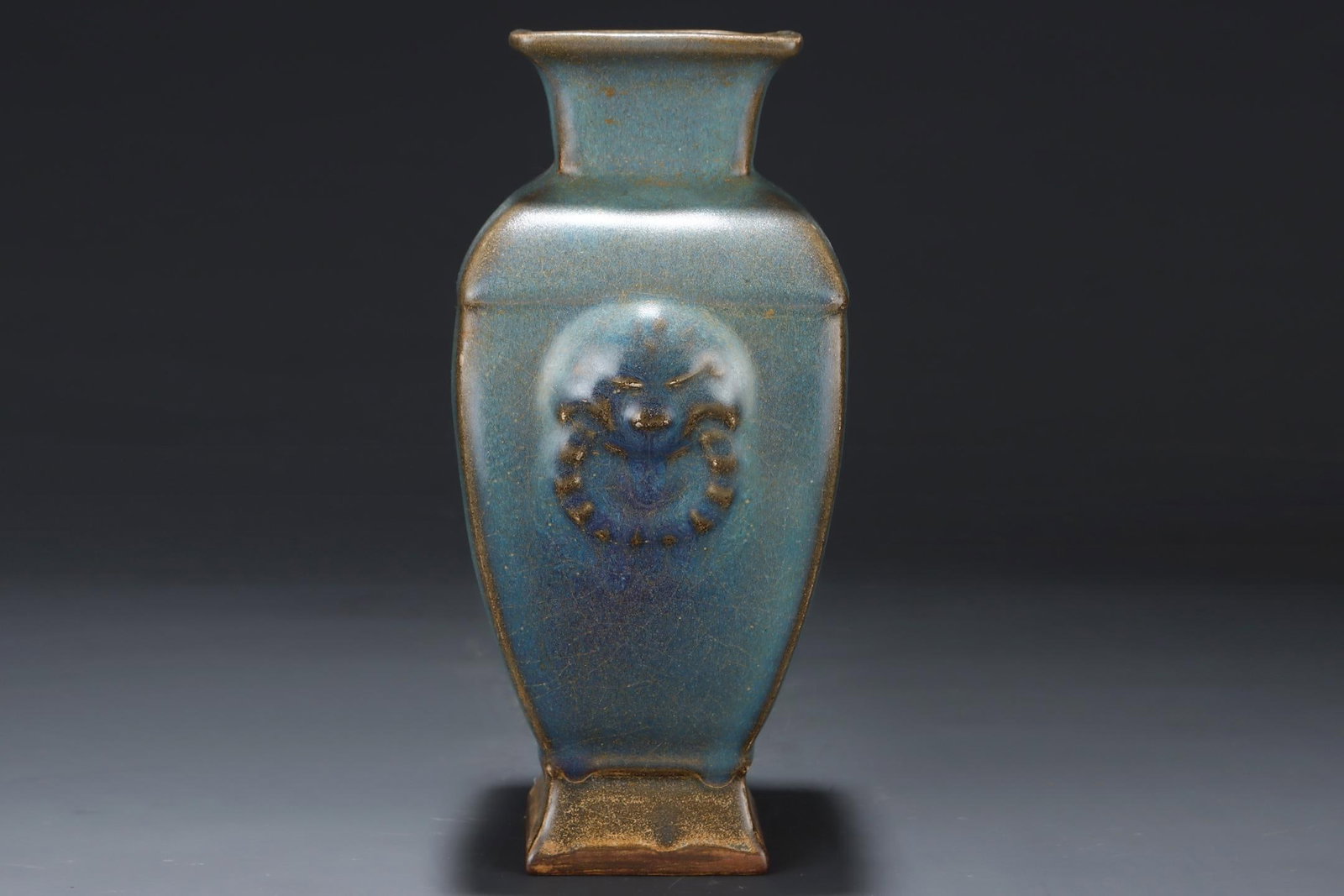 A Jun Ware Square Vase - 5