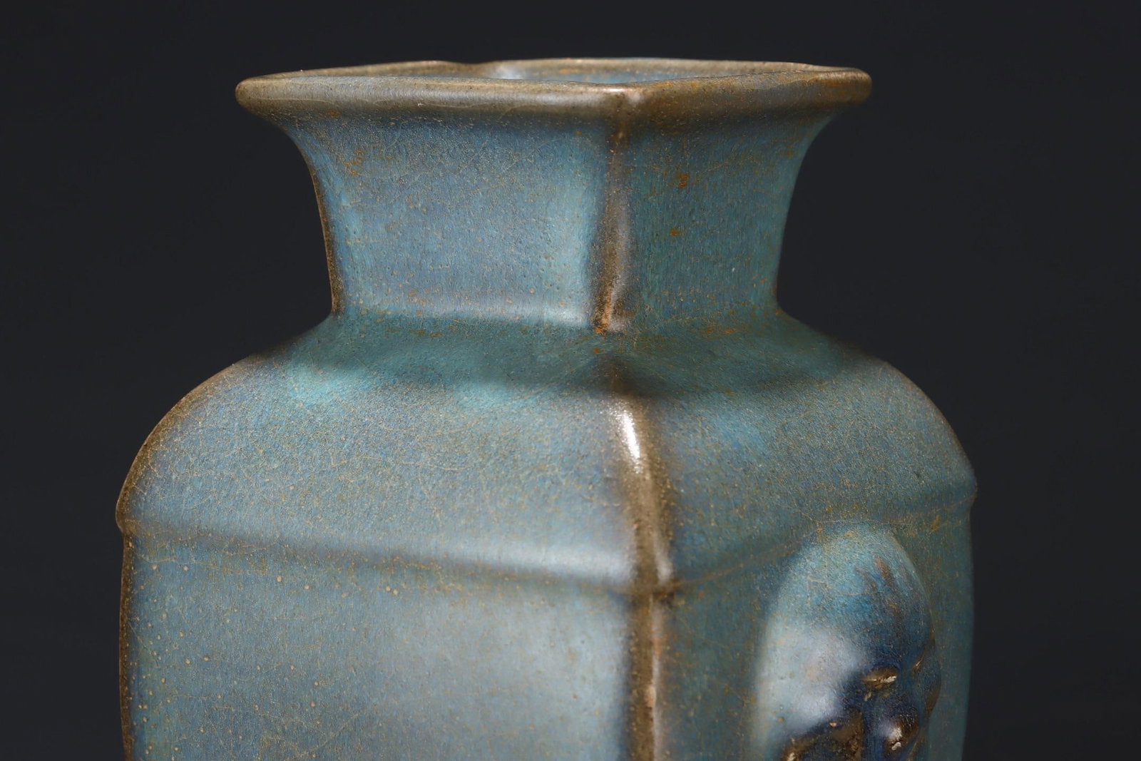 A Jun Ware Square Vase - 6