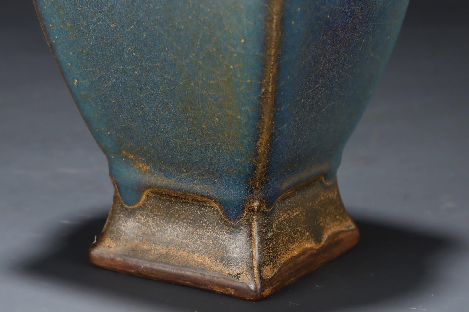 A Jun Ware Square Vase - 7