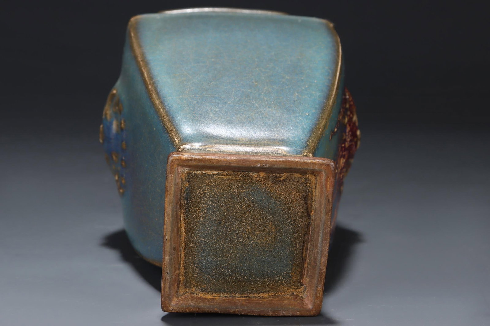 A Jun Ware Square Vase - 9