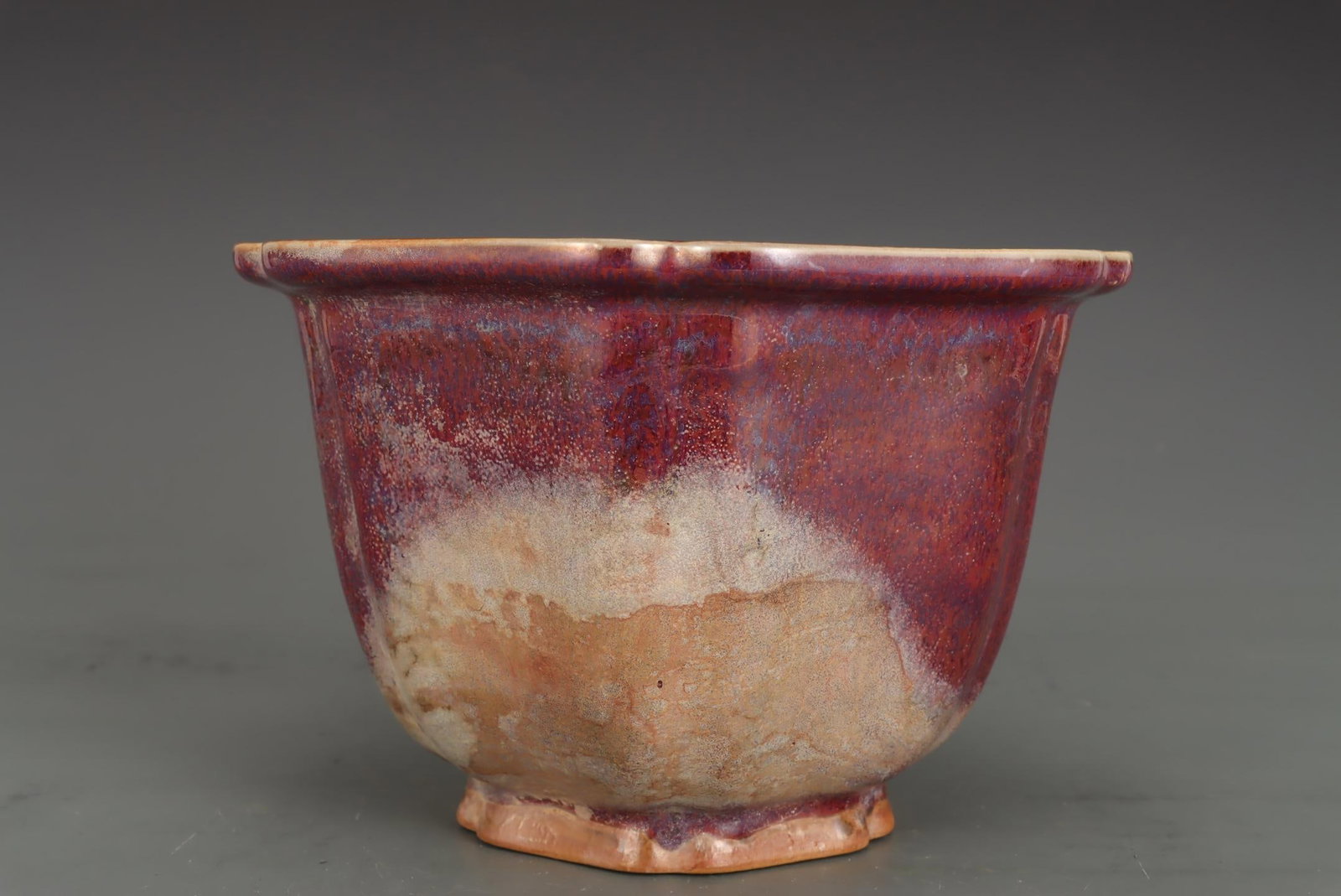 A Jun Ware Flowerpot Set - 4