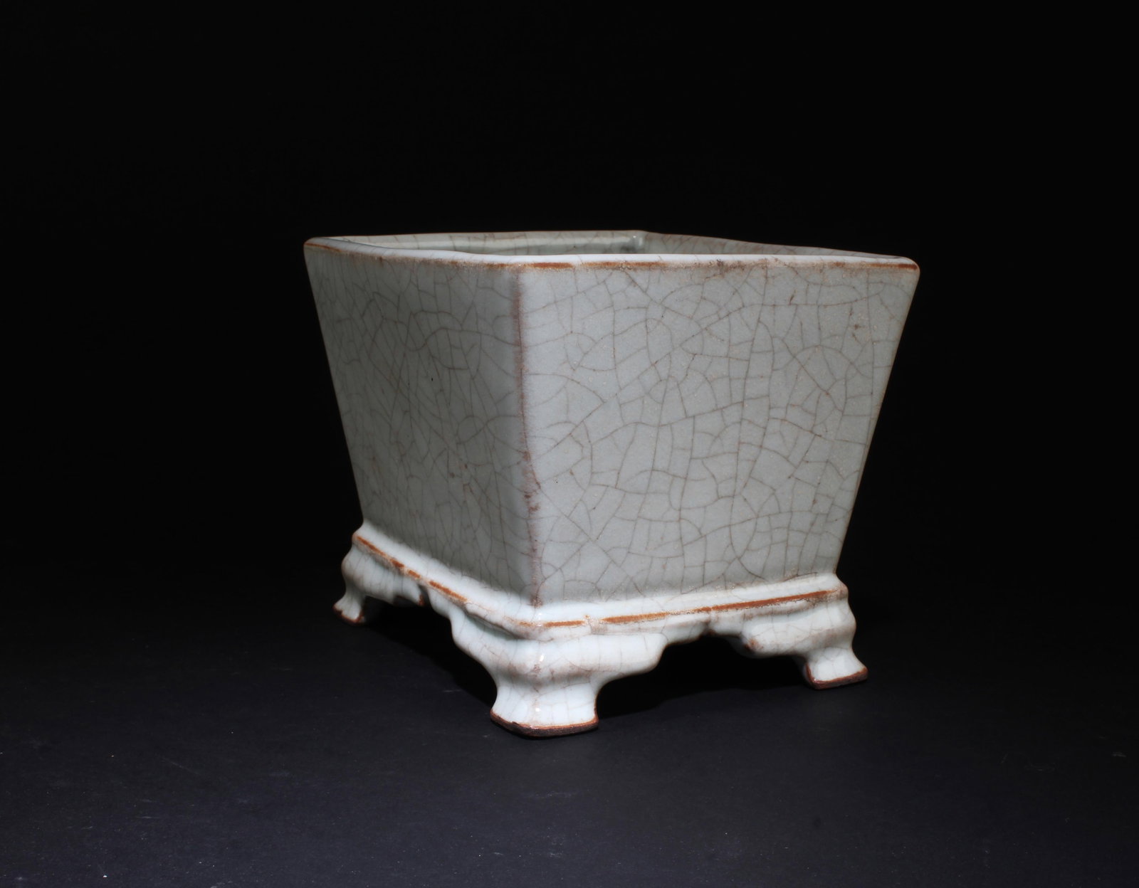 A Crackleware Glazed Vase - 3