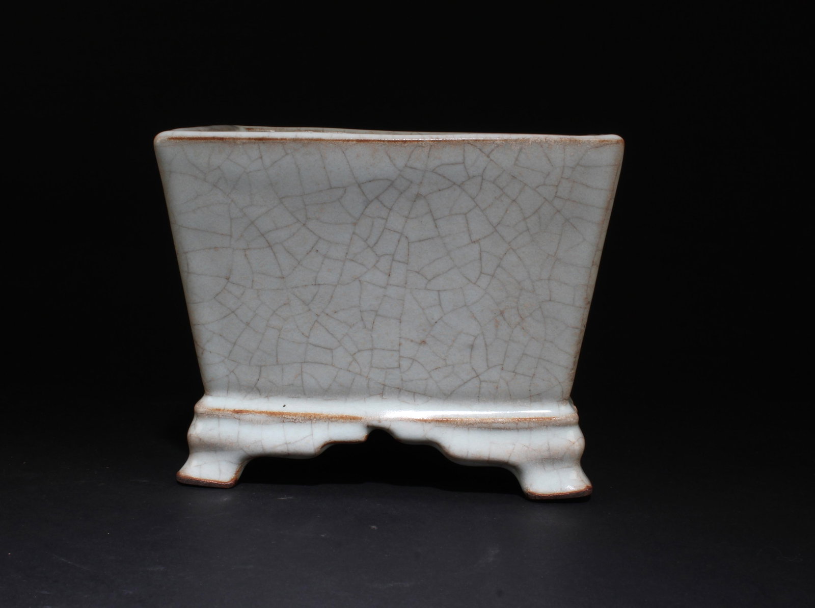 A Crackleware Glazed Vase - 4