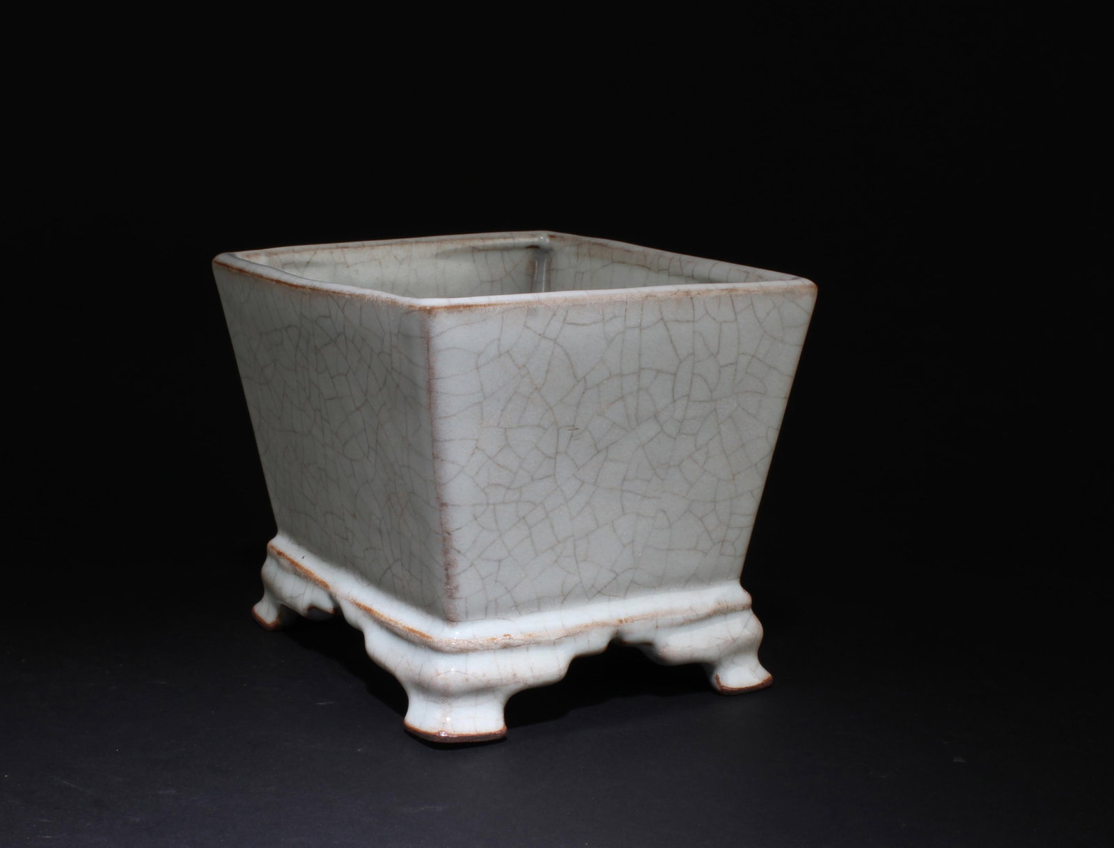 A Crackleware Glazed Vase - 5
