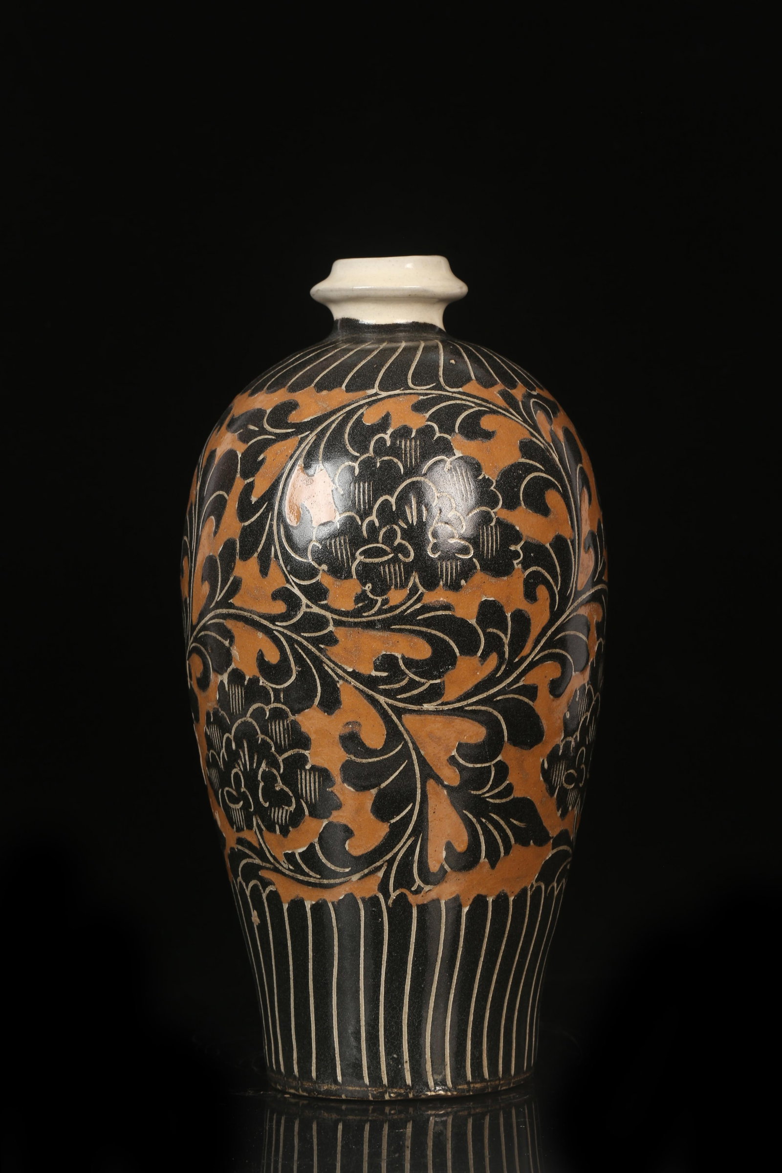 A Cizhou Meiping Vase: A Cizhou Meiping Vase. Height: 13" Diameter: 6.5"