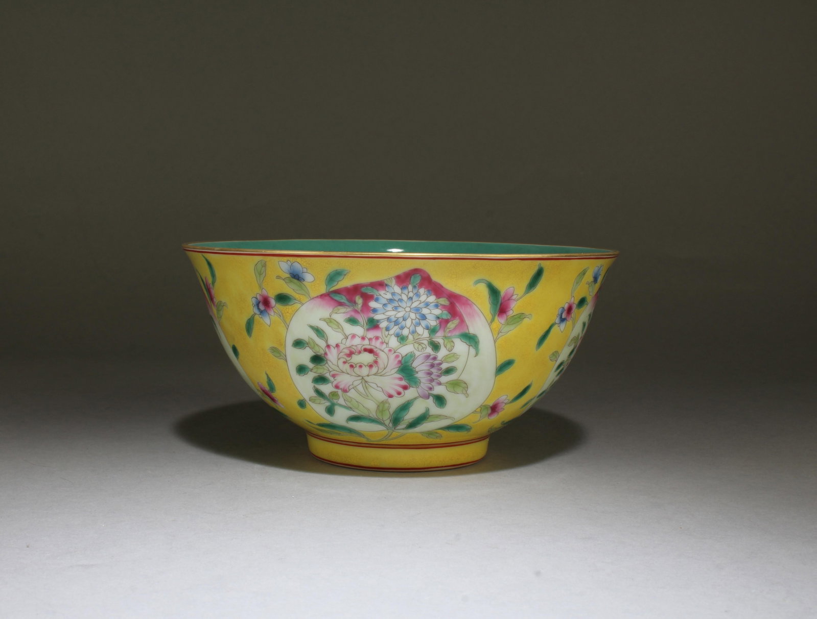 Chinese Porcelain Bowl: Chinese Porcelain Bowl. Mark at base. Diameter: 6.5"