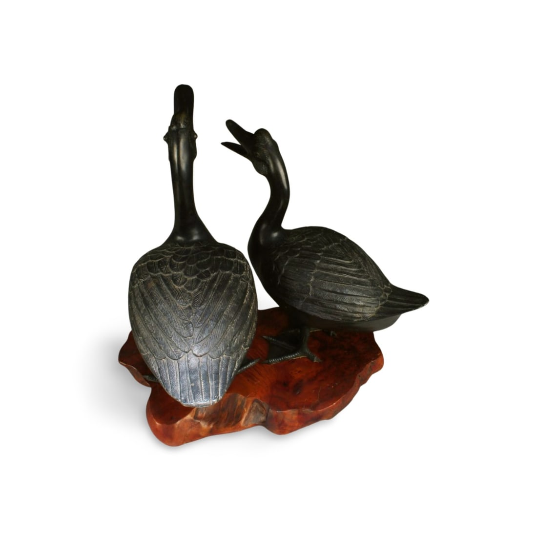 Two Bronze Duck Statues - 6