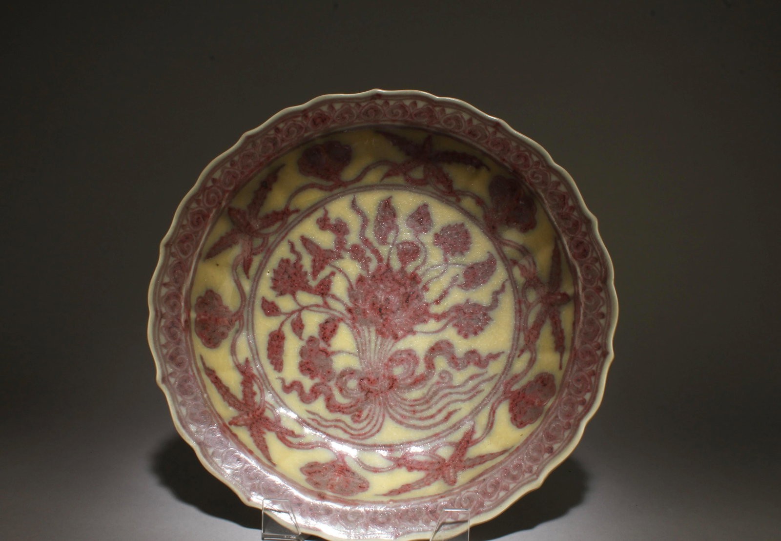 A Underglazed Red Plate - 2