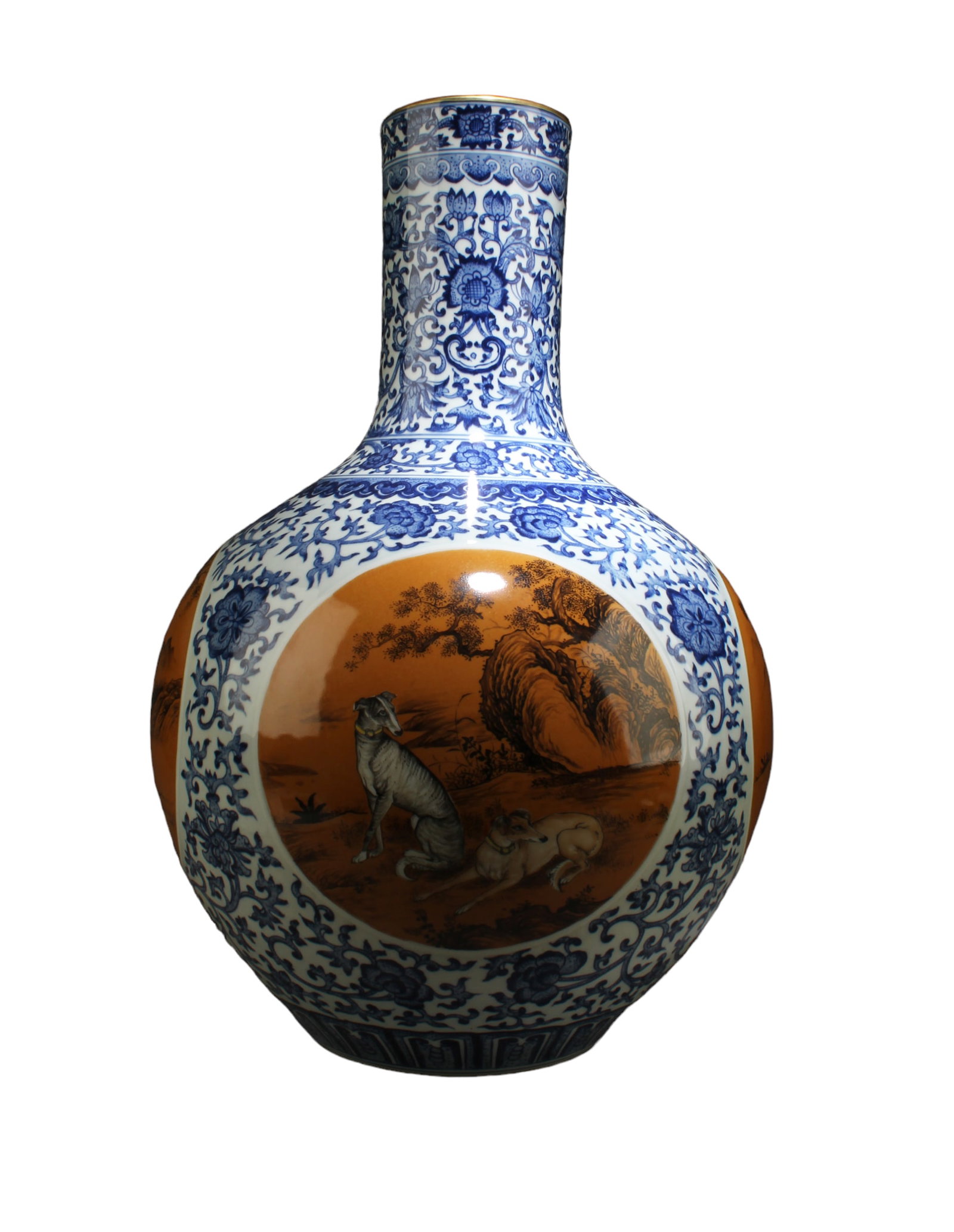 A Large Porcelain TianQiuPing Vase (1 of 9)