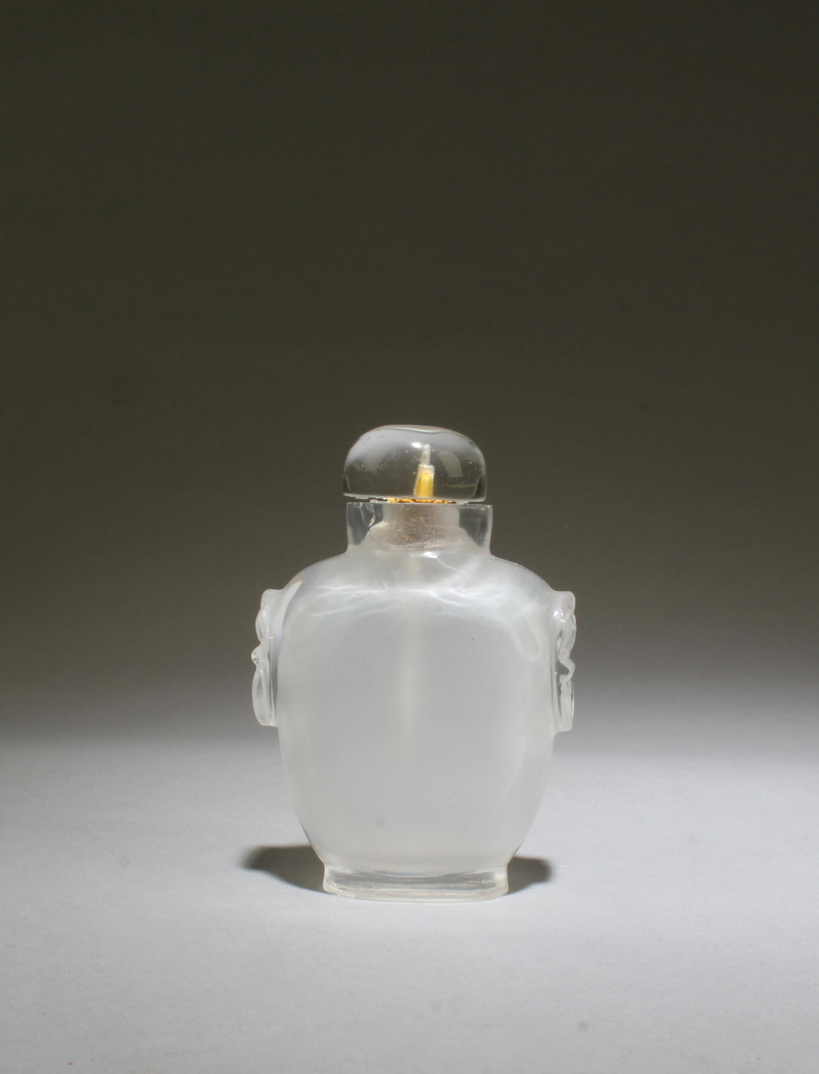 A Crystal Snuff Bottle: A Crystal Snuff Bottle. Height: 2.7"