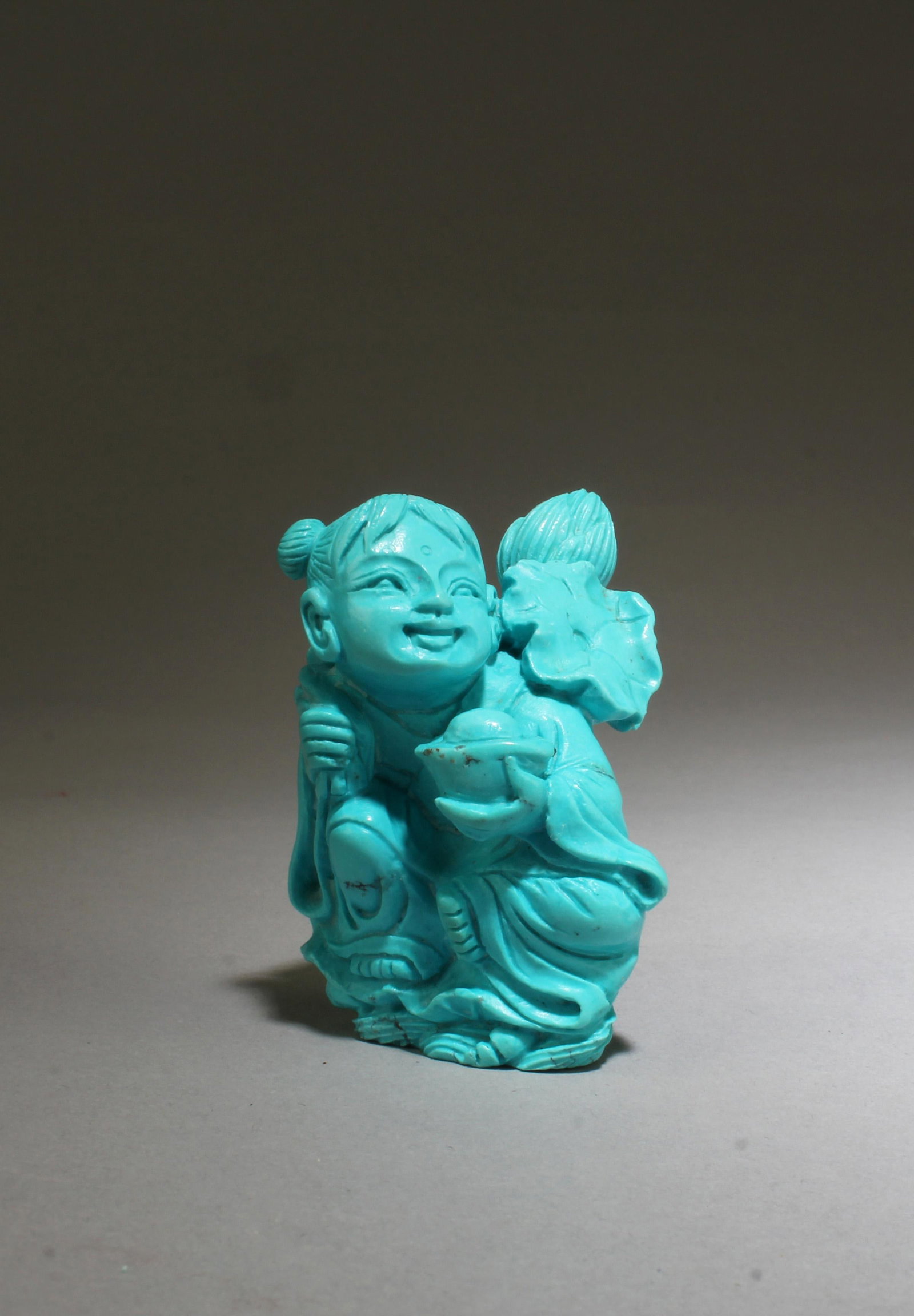 A Torquoise Decorative Figurine (1 of 3)