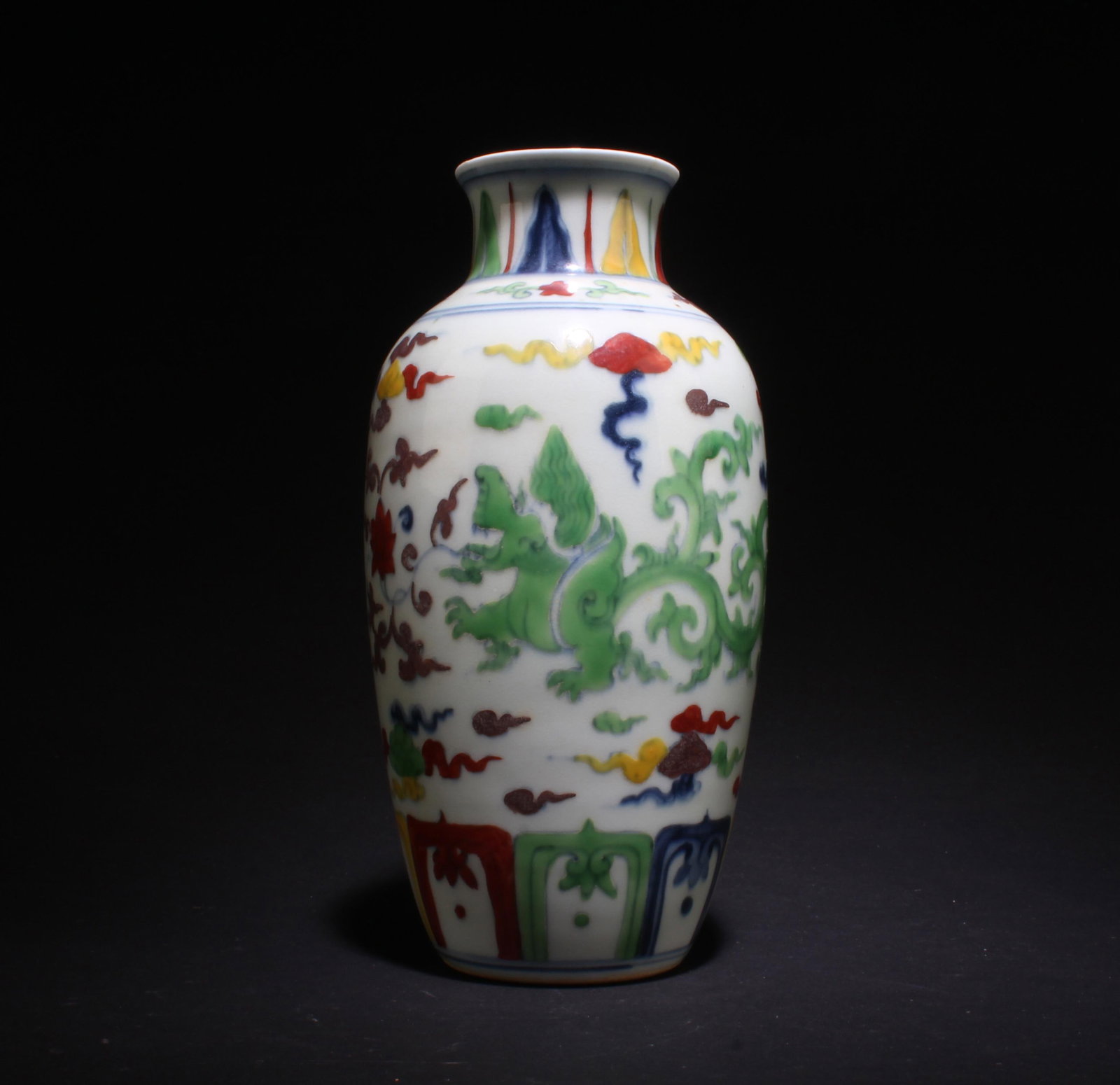 A Porcelain Vase: A Porcelain Vase. 'Chenghua' mark. Height: 7.25"