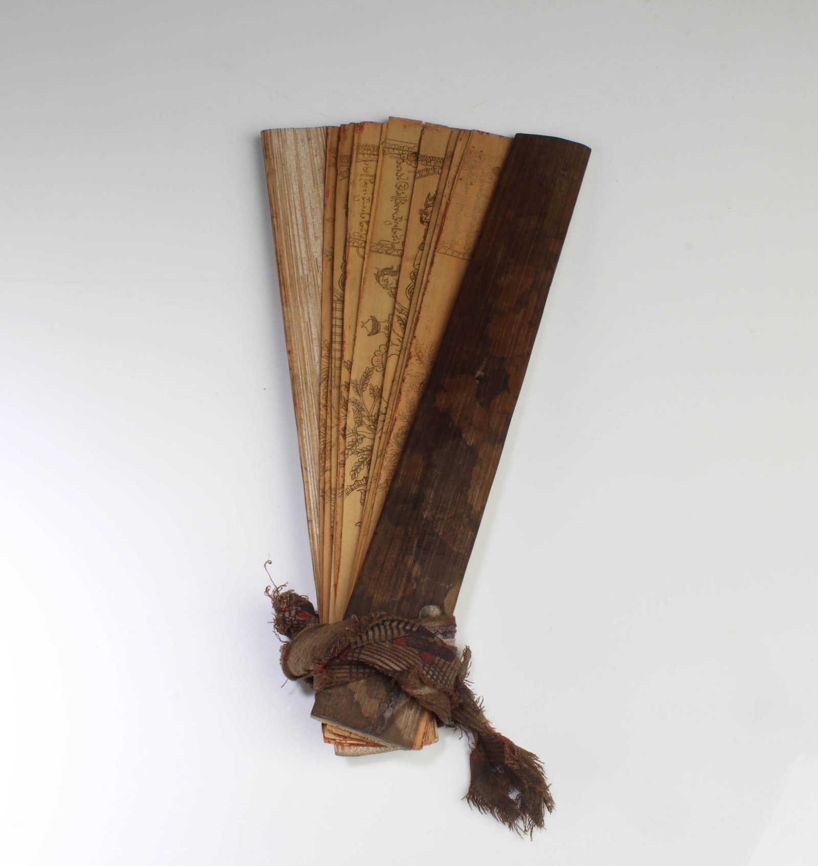 Antique Scripture/Sutra with Bamboo Cover - 4