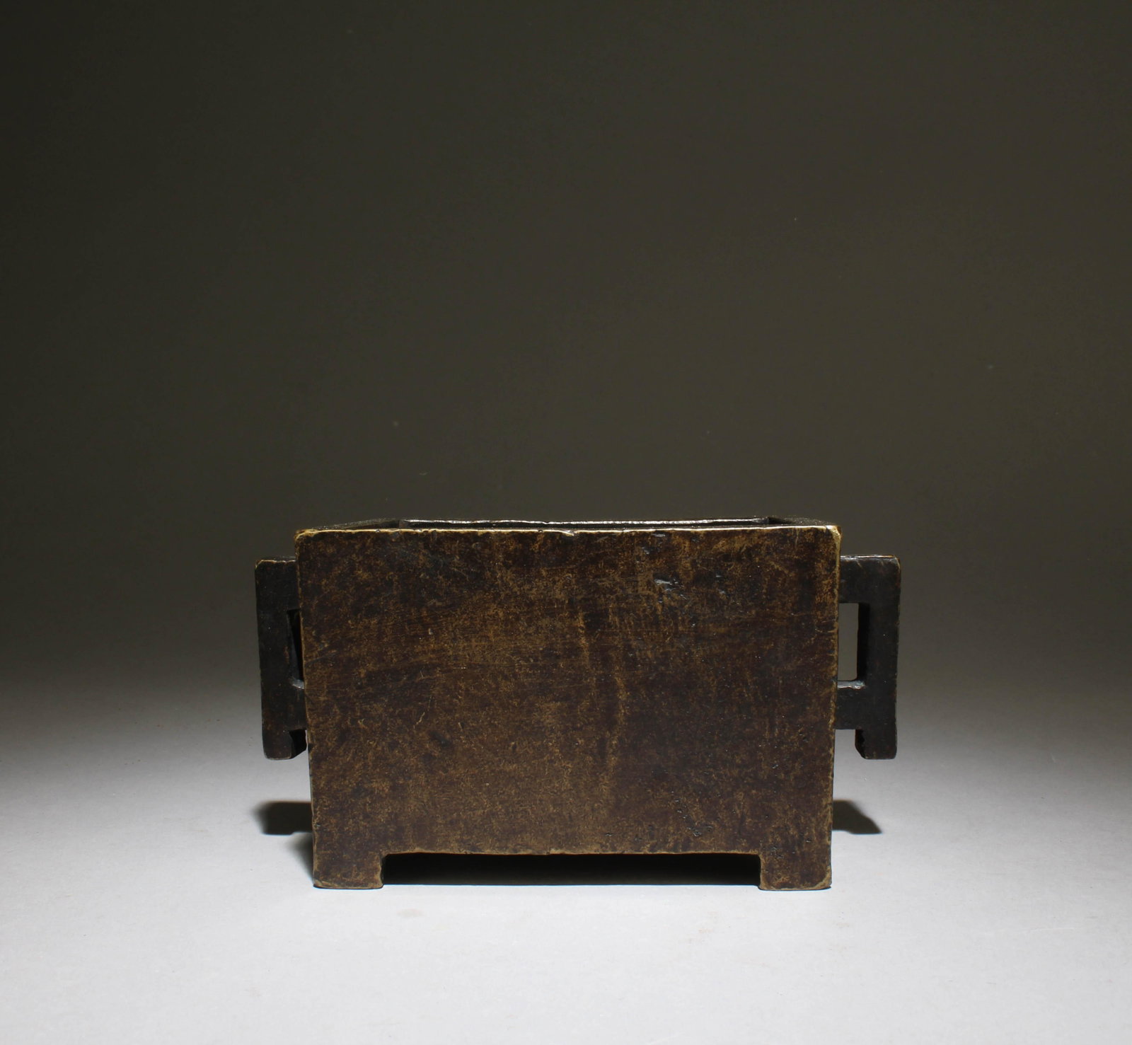 A Double-Eared Bronze Incense Burner - 2