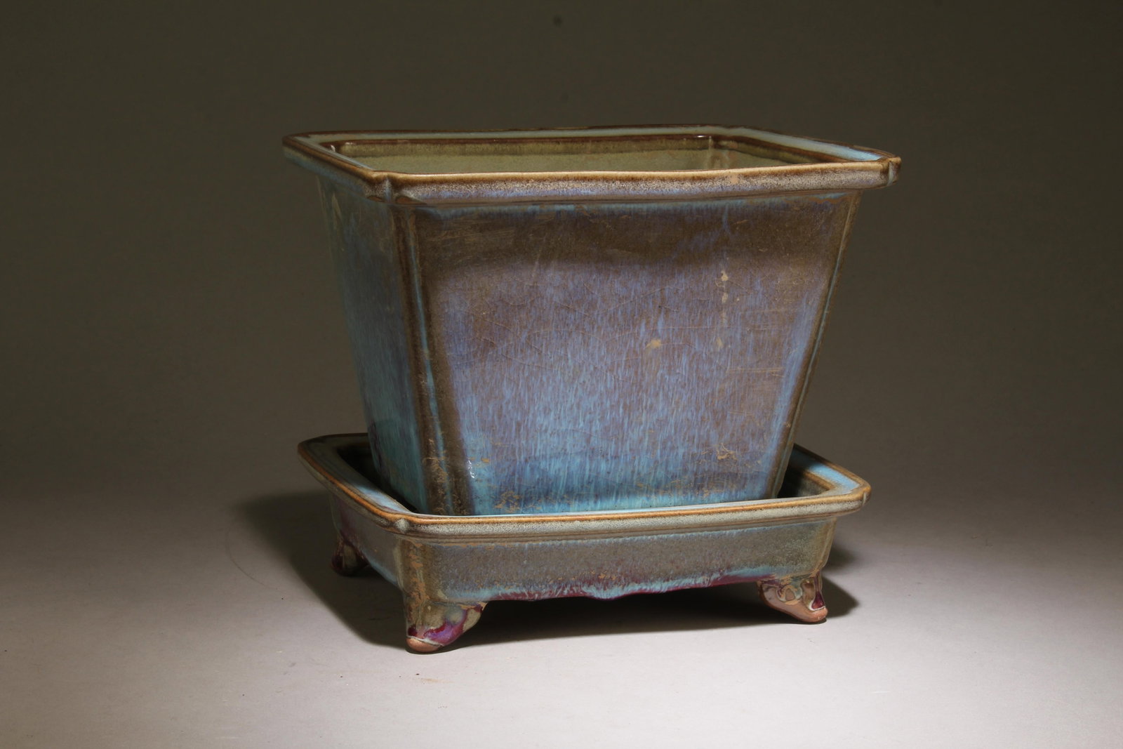 A Chinese Junyao Rectangular Shaped Vase - 5
