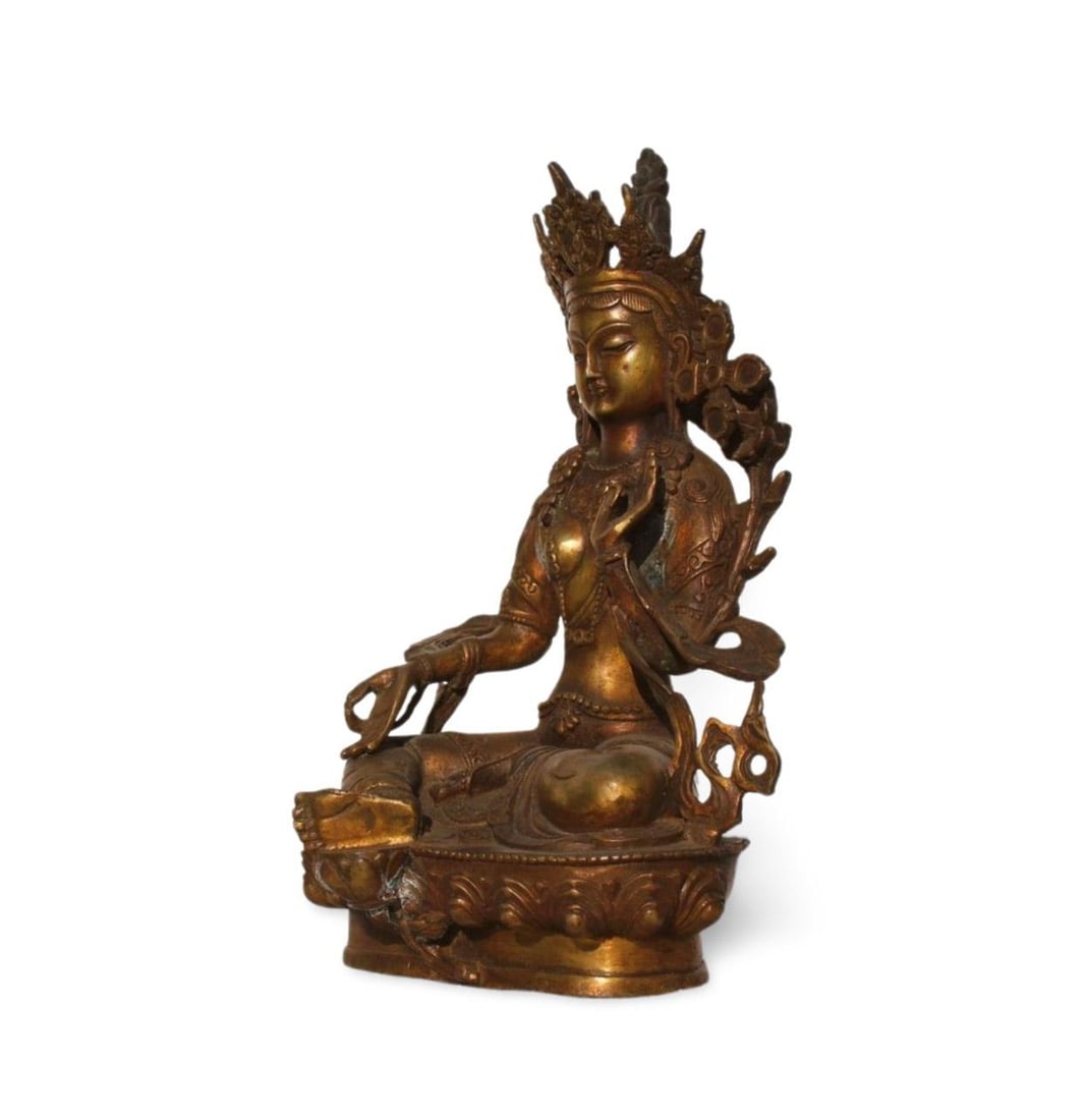 A Bronze Buddha Statue - 5