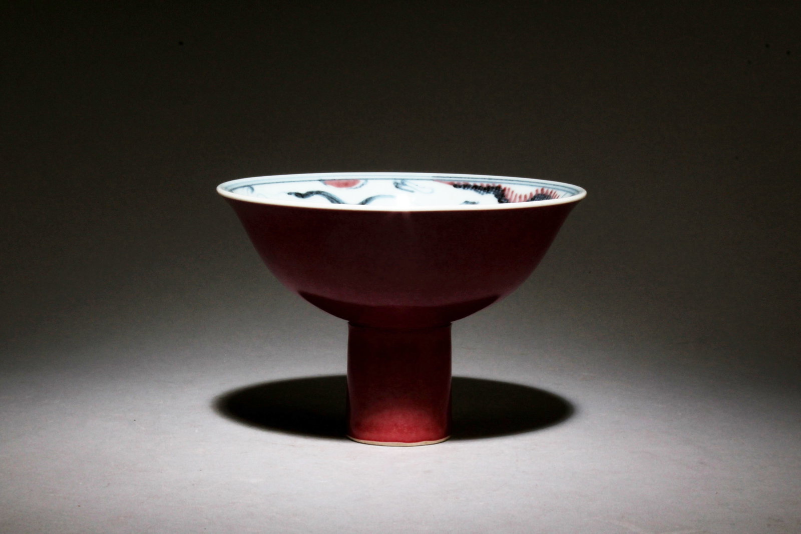 A Multi-Colored Stem Bowl - 3