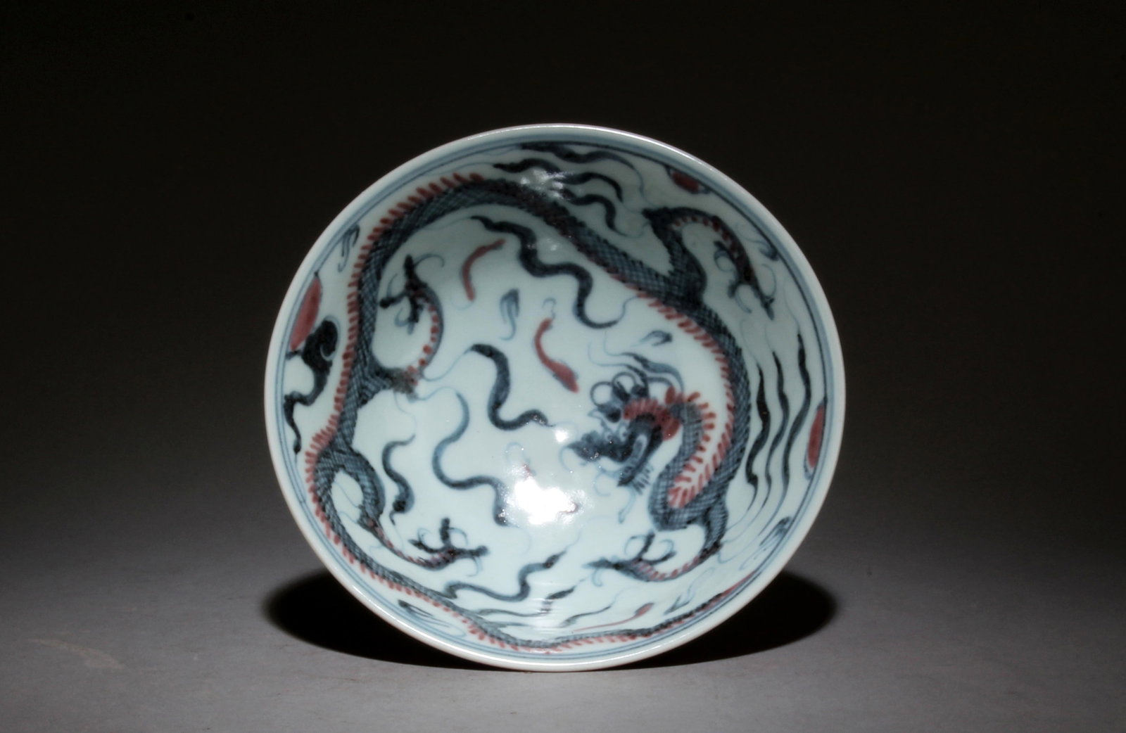 A Multi-Colored Stem Bowl - 6