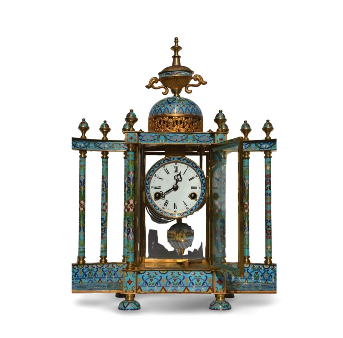 A Cloisonne Clock - 2
