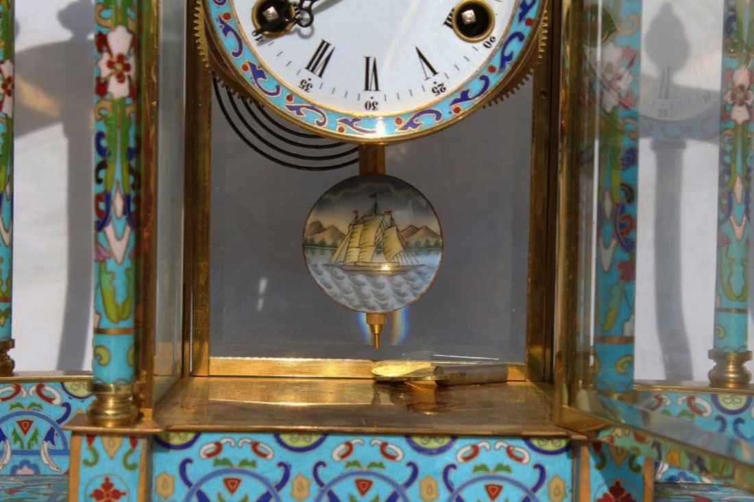 A Cloisonne Clock - 3