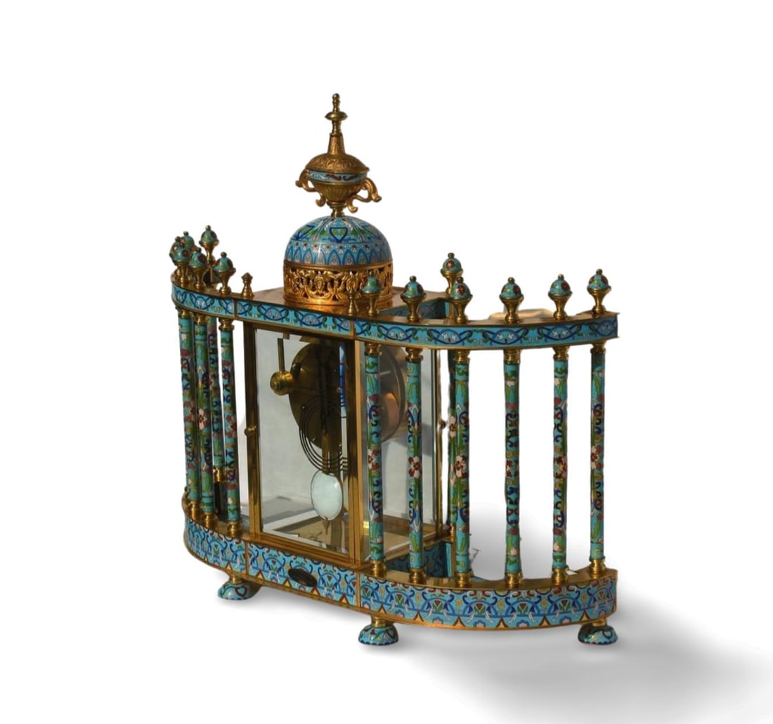 A Cloisonne Clock - 6