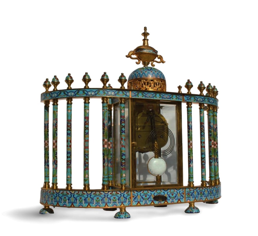 A Cloisonne Clock - 7