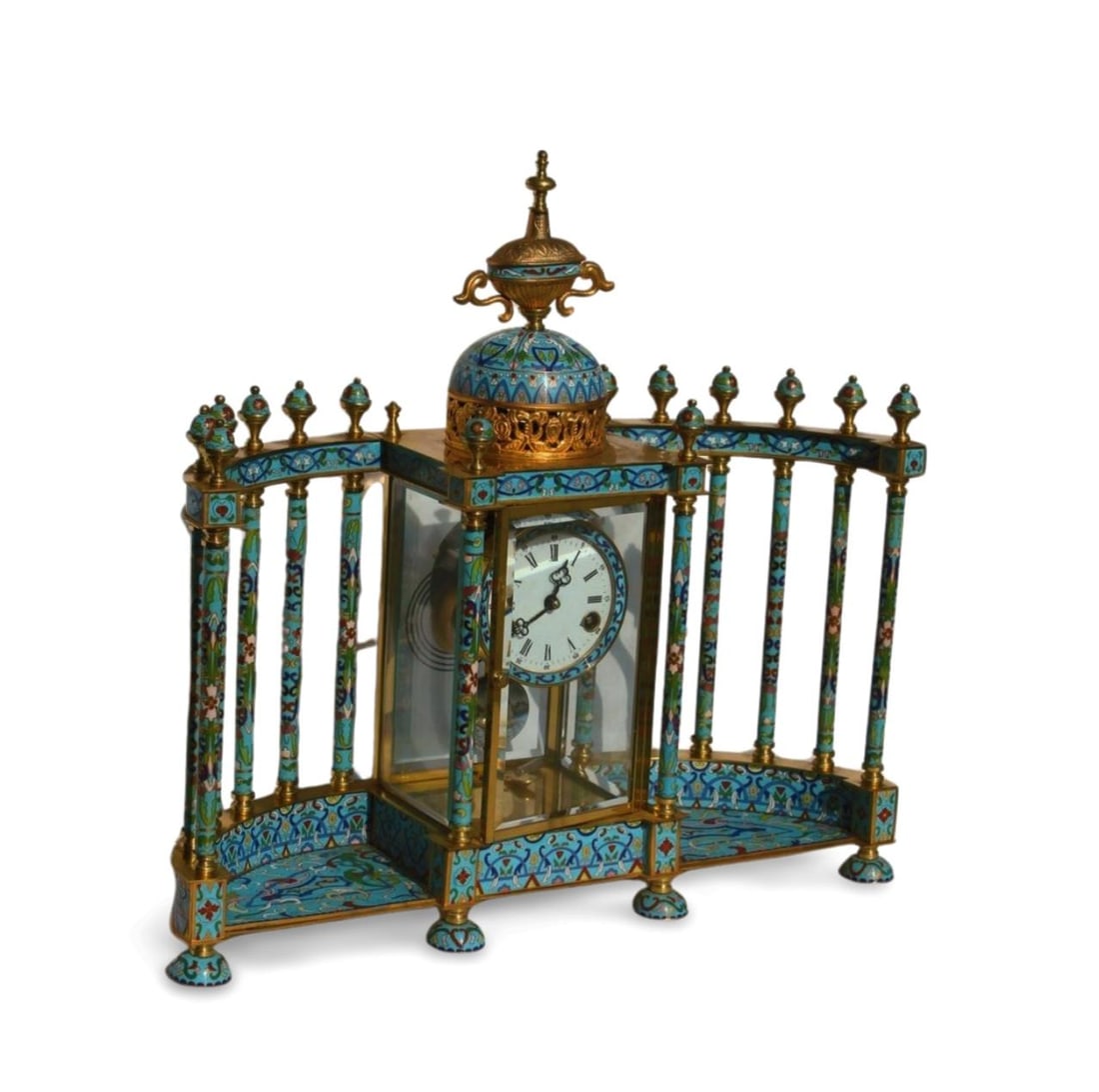 A Cloisonne Clock - 9