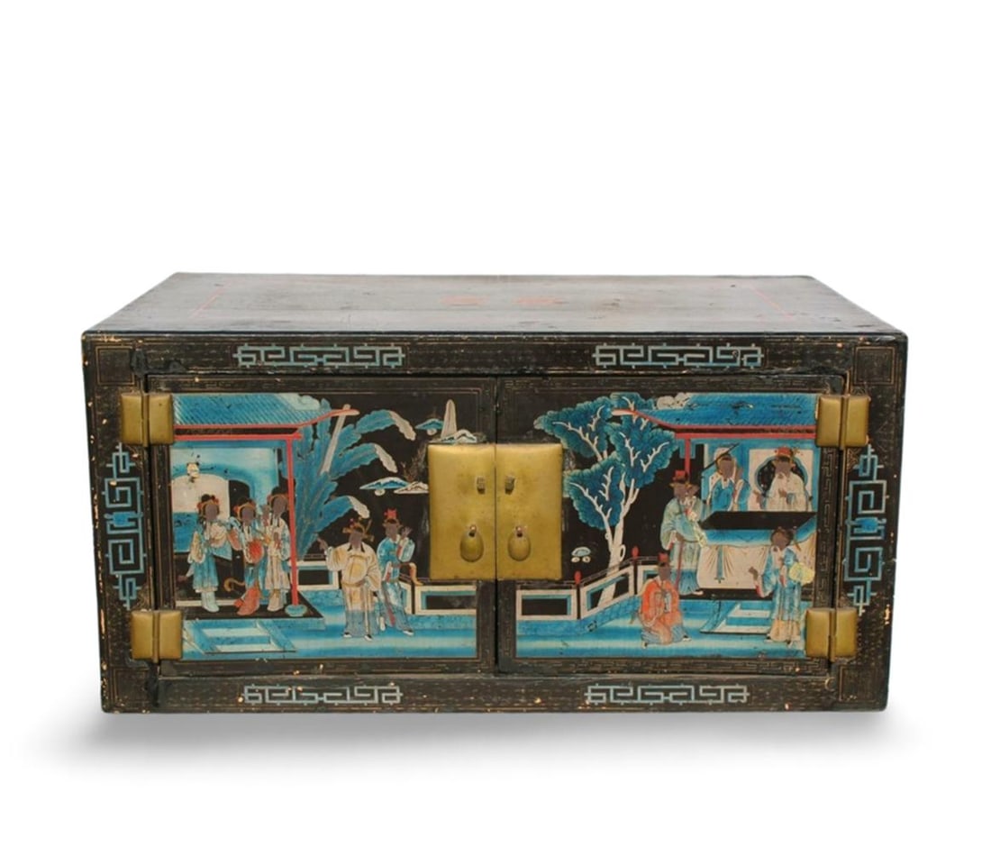 A Lacquerware Cabinet: A Lacquerware Cabinet. Dimension: 16" x 33" x 20".