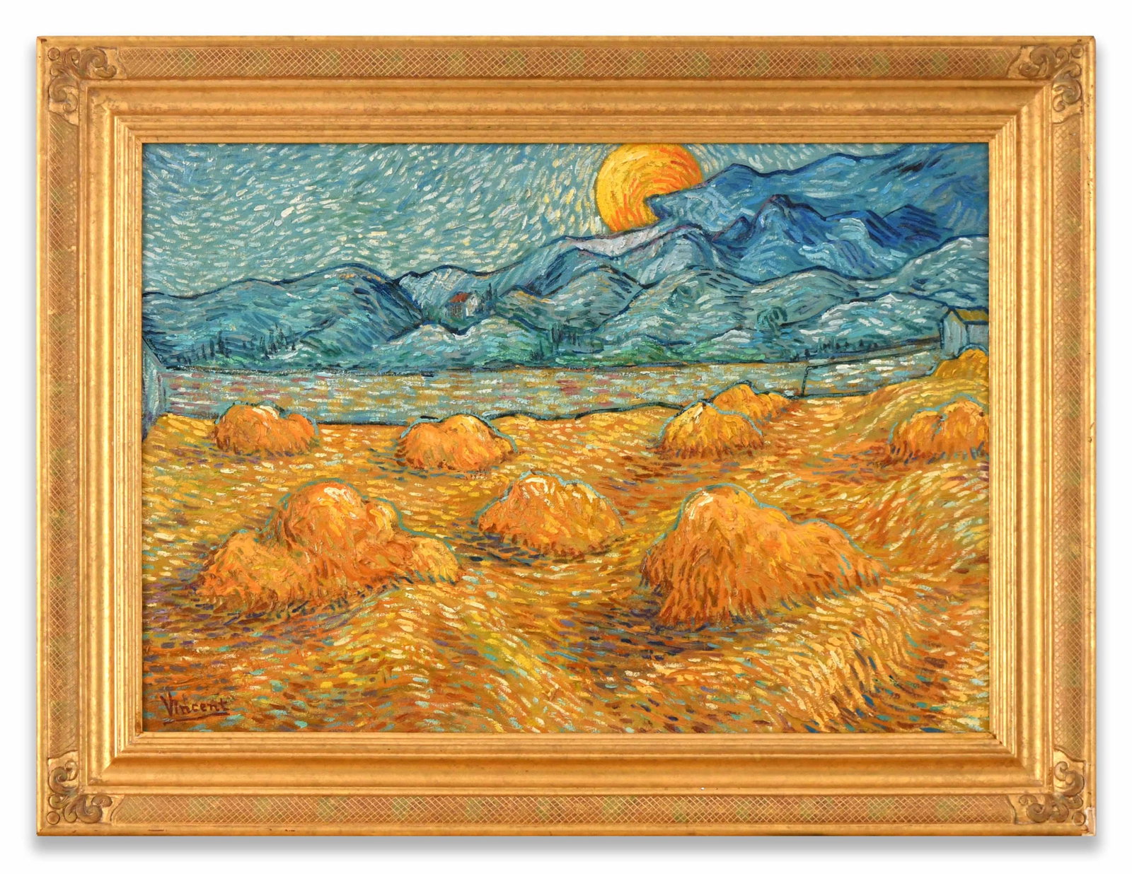 Vincent van Gogh (1853-1890), Attributed to, Oil on Canvas: VINCENT VAN GOGH (1853-1890), ATTRIBUTED TO, OIL ON CANVAS Dimensions: Image size: 18 x 25 5/8 inches. All measured values are appro x imate.Outer frame size: 23 3/4 x 31 1/2 inches. All measured valu
