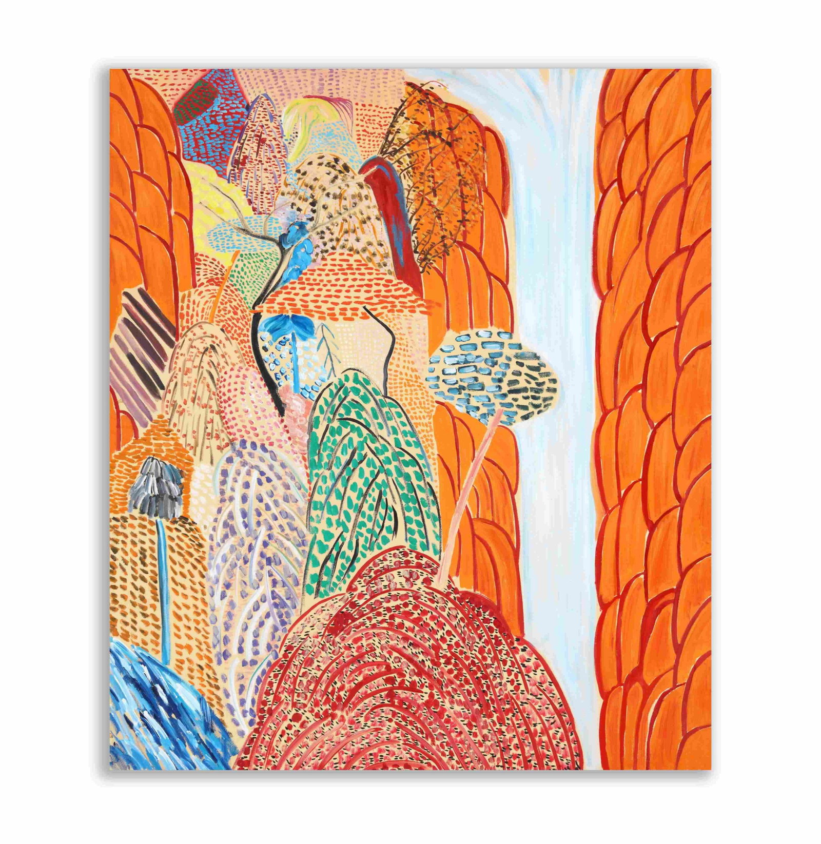 Matthew Wong (1984-2019), Attributed to, Oil on Canvas: MATTHEW WONG (1984-2019), ATTRIBUTED TO, OIL ON CANVAS Dimensions: Image size: 39 11/16 x 34 3/16 inches. All measured values are appro x imate. Provenance and Authenticity: This painting is presented