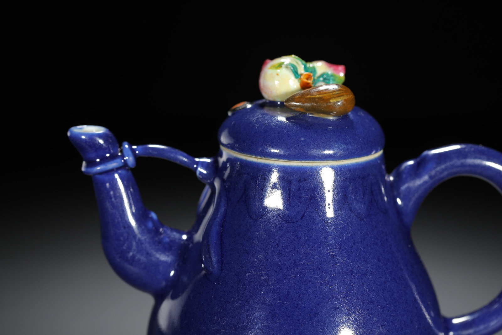 Blue-Glazed Teapot - 2