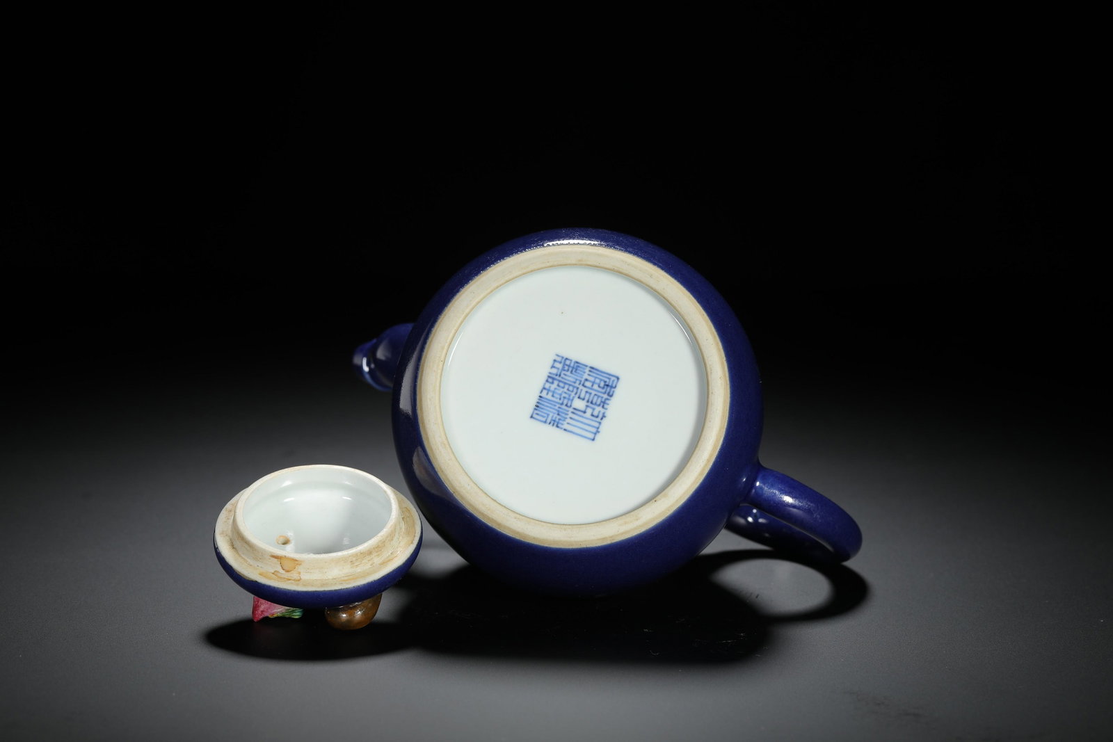 Blue-Glazed Teapot - 8